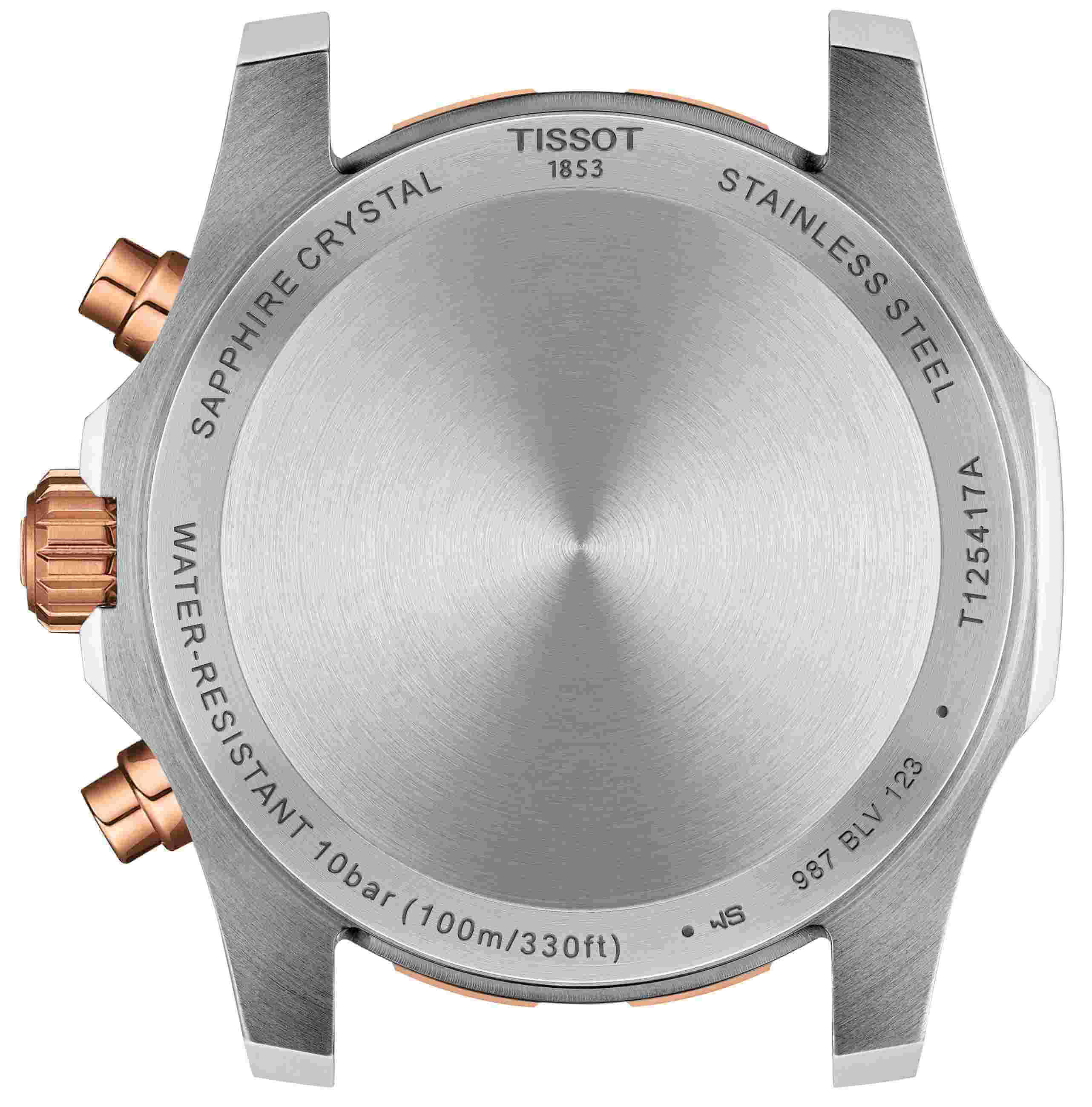 TISSOT -Supersport Chrono Herrenuhr Schwarz Rosé Datum   Saphirglas Quartz 42mm- T125.417.27.051.00