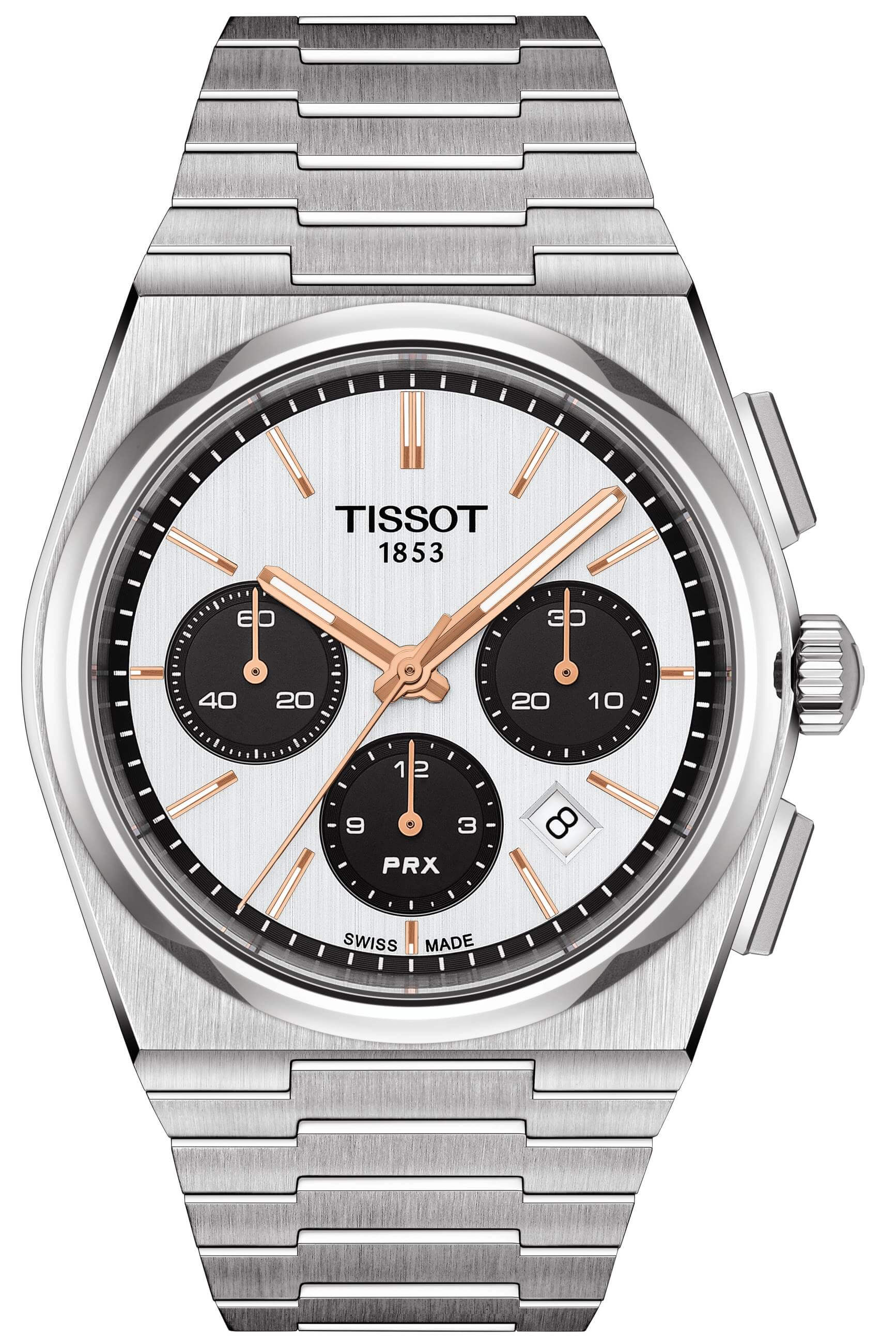 TISSOT -PRX Automatic Chronograph Men's Watch Silver Automatic 42mm- T137.427.11.011.00