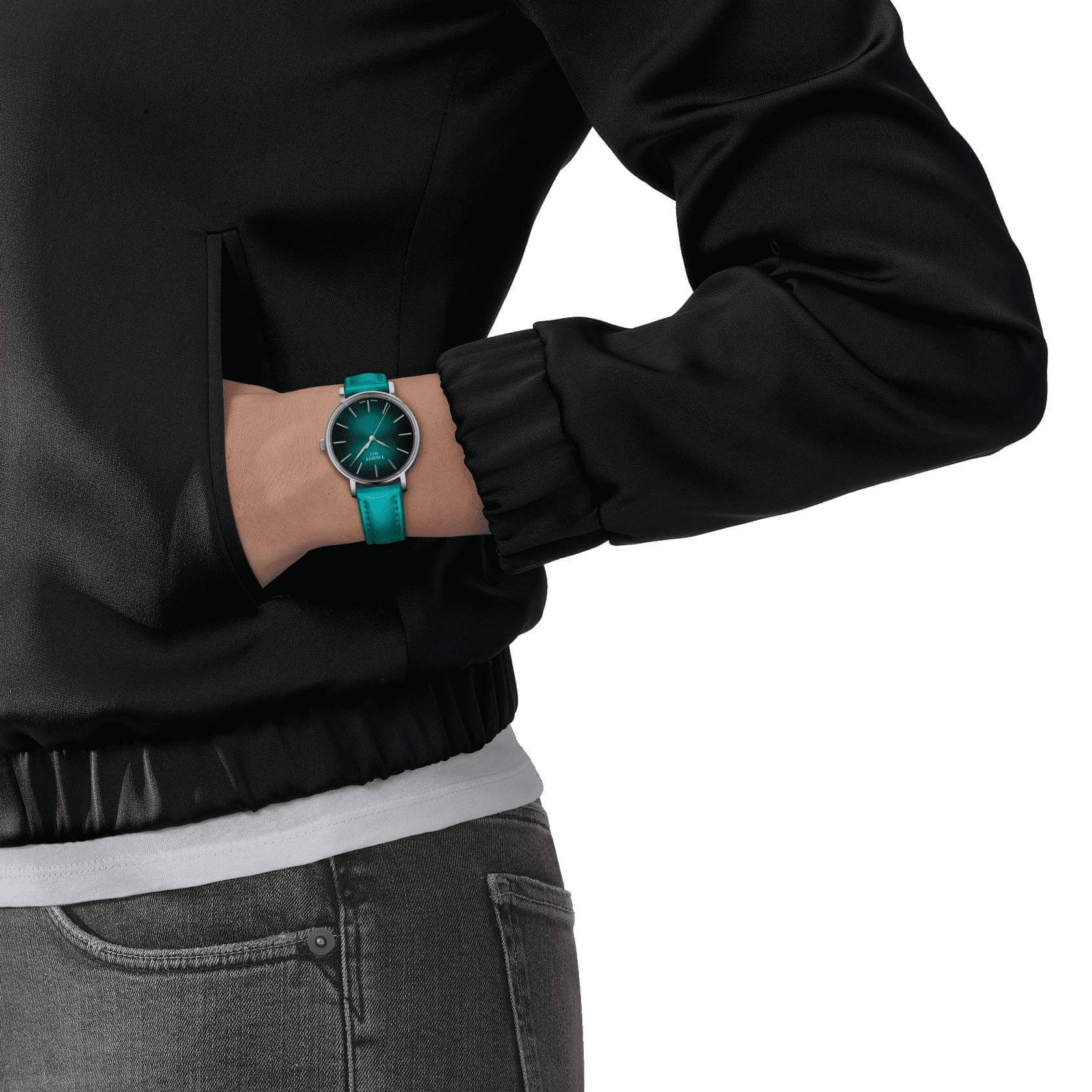 TISSOT -Everytime Lady Ladies' Watch Turquoise Black Quartz 34mm- T143.210.17.091.00