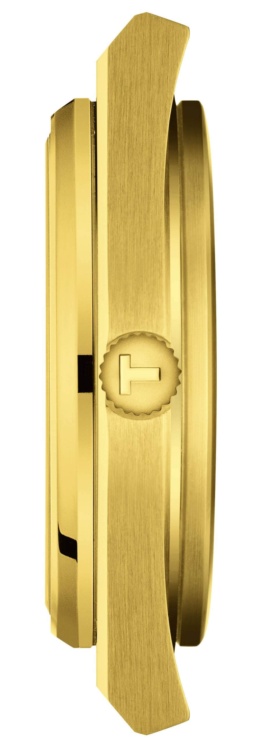 TISSOT -PRX Herrenuhr Gold Quarz Datum 40mm- T137.410.33.021.00