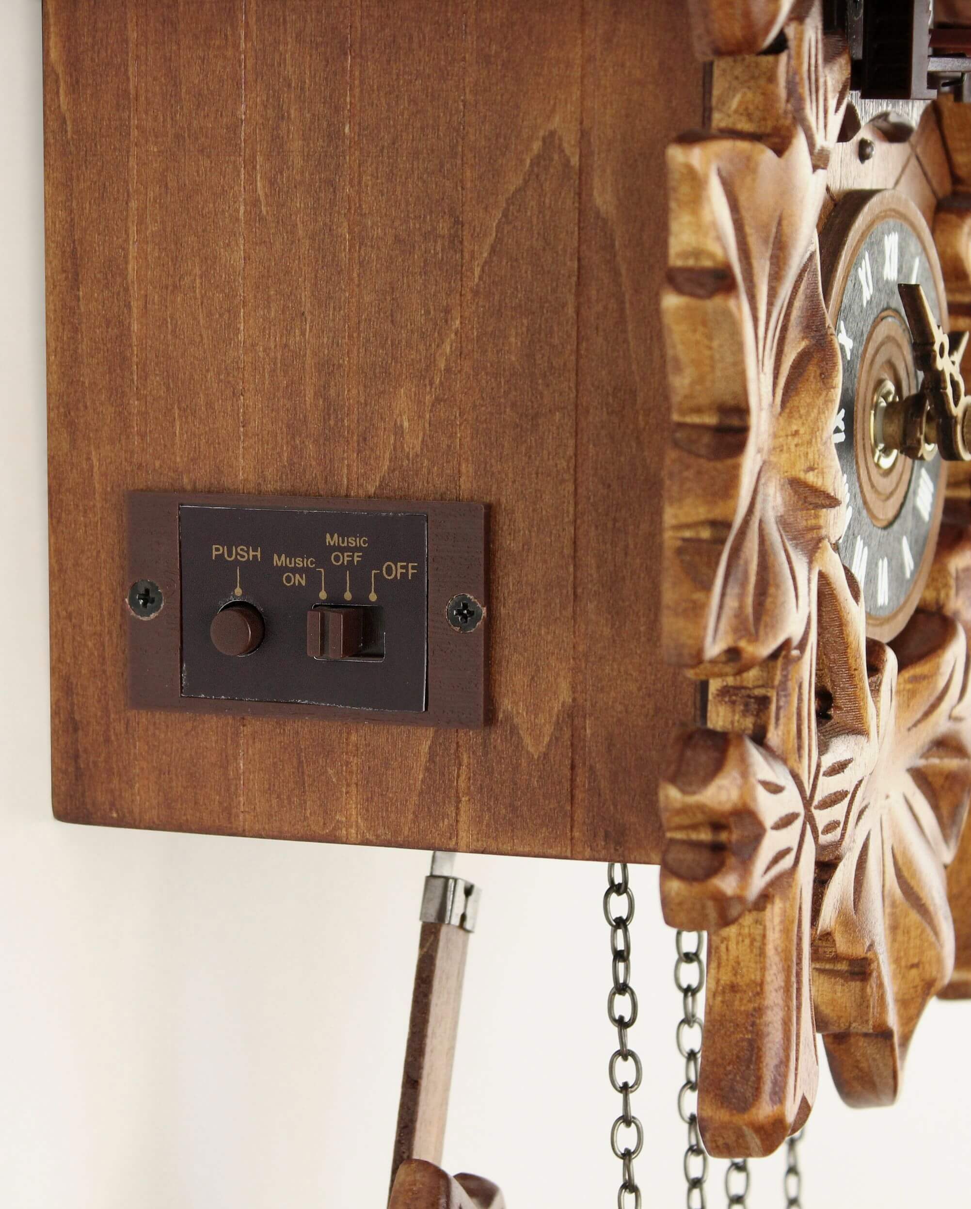 Eble -Cuckoo clock quartz movement music five leaves 22cm- 85990000