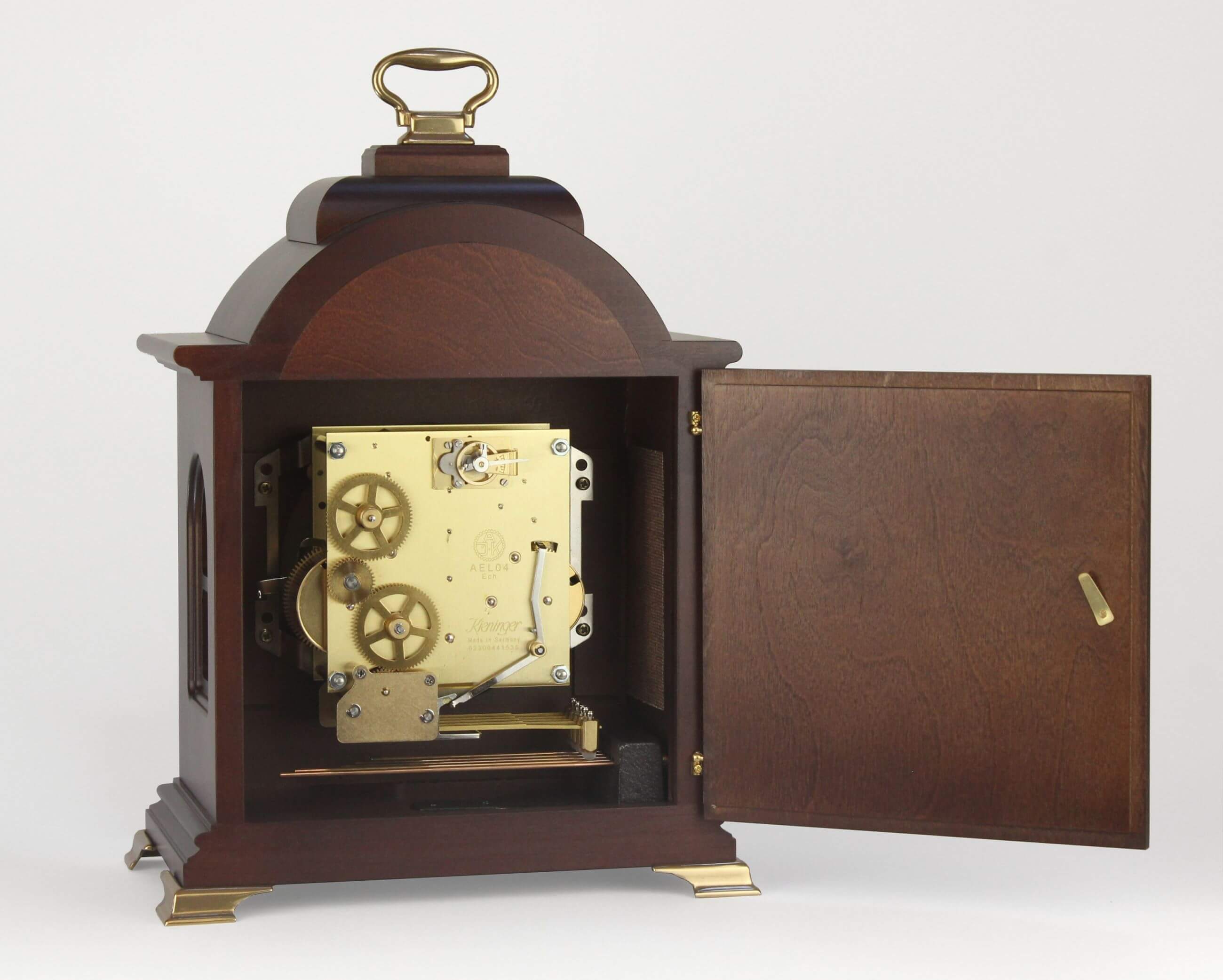 Kieninger -Tischuhr Nussbaum Westminster Mechanisch 35cm- 1275-23-01
