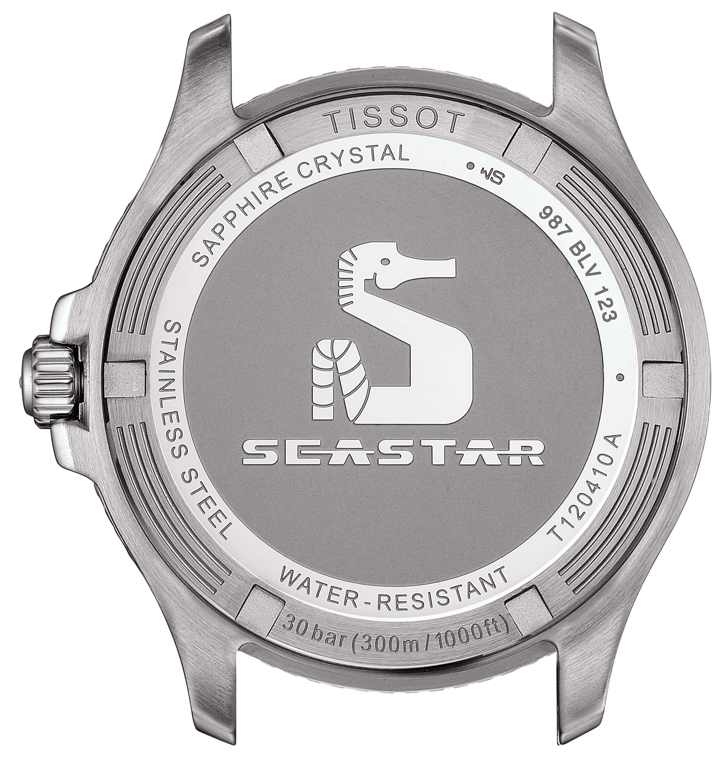 TISSOT -Seastar 1000 Men's Watch Bicolour Black Quartz Date Sapphire Crystal 40mm- T120.410.22.051.00