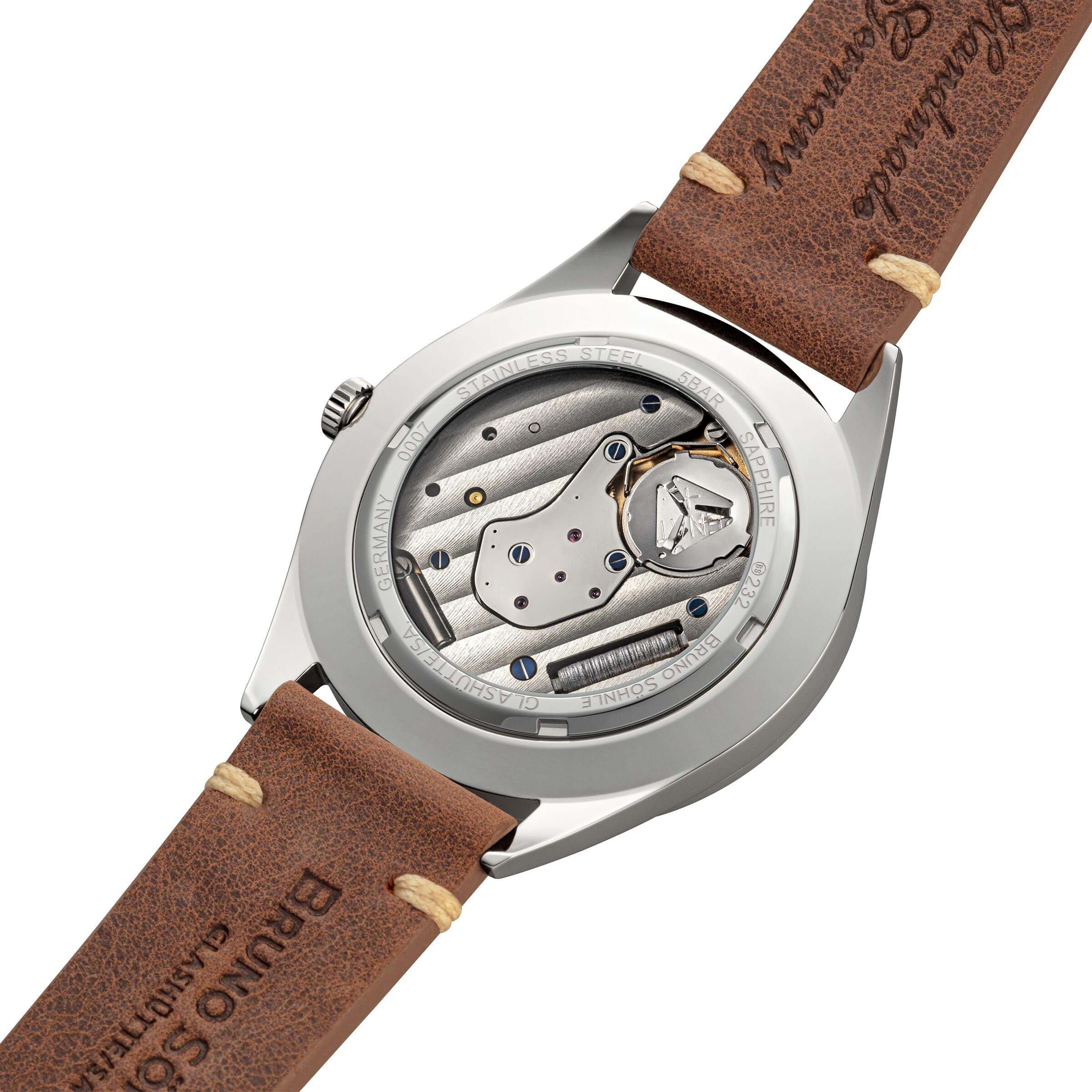 Bruno Söhnle -Merano Herrenuhr Braun Grün Quarz Saphirglas 40mm- 17-13232-441