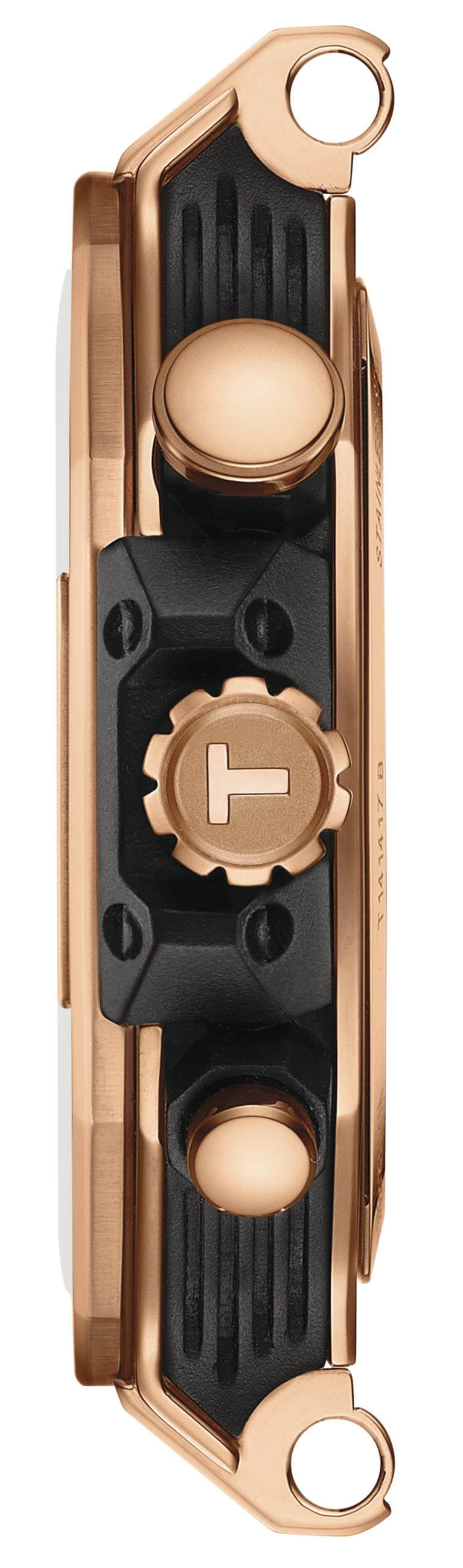 TISSOT -T-Race Chronograph Men's Watch Black Rose Gold Chronograph Quartz Sapphire Crystal 45mm- T141.417.37.051.00