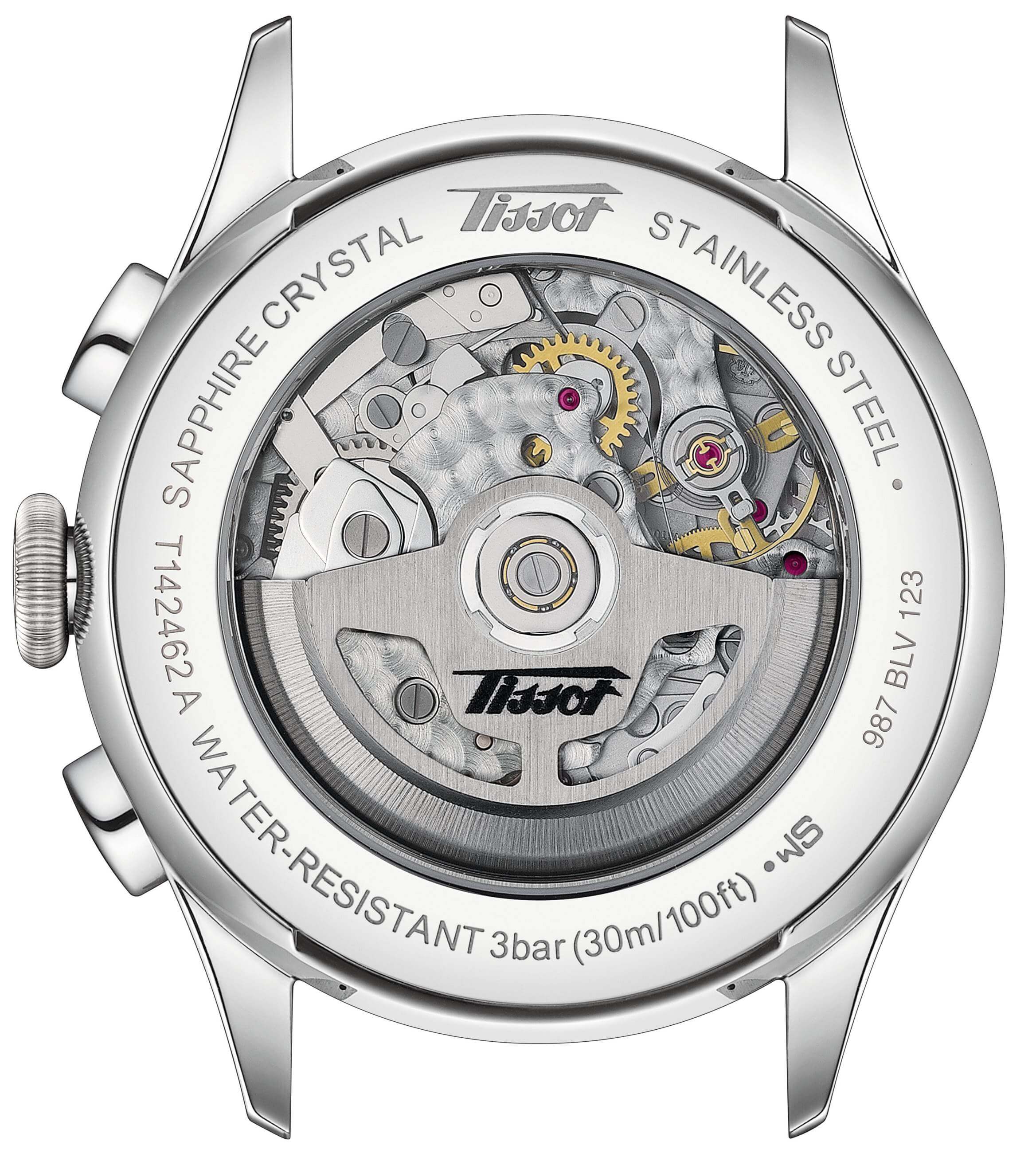 TISSOT -Telemeter 1938 men's watch brown silver automatic sapphire crystal 42mm- T142.462.16.032.00