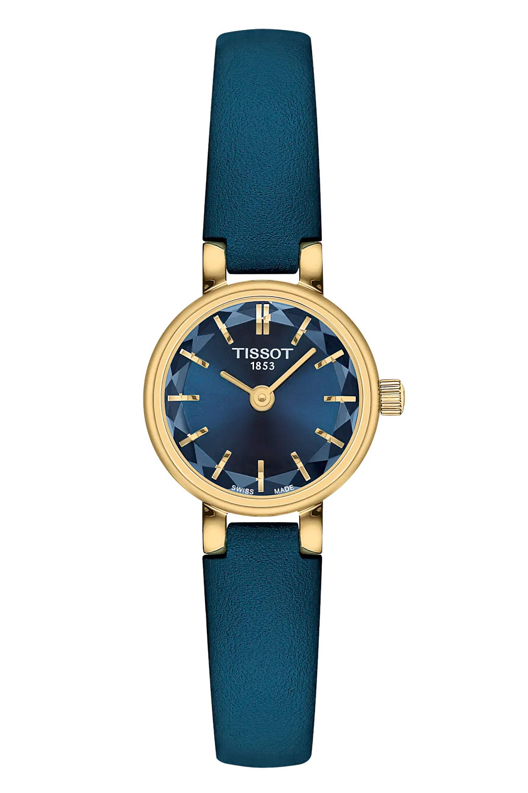 TISSOT -TISSOT Lovely Round Damenuhr Blau Gold Quarz Saphirglas 20mm- T140.009.36.041.00