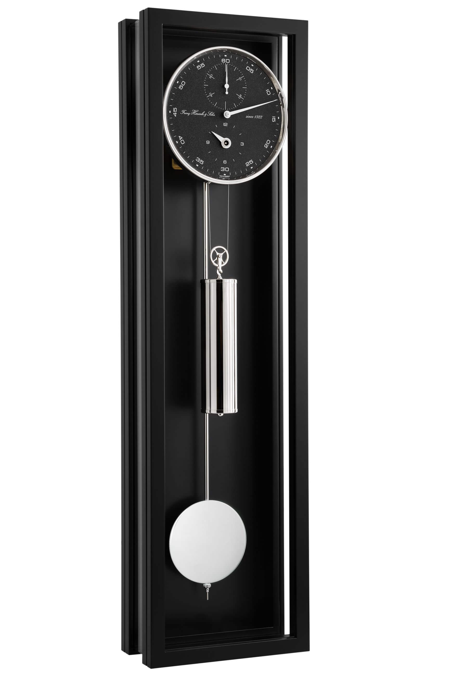 Hermle -Wanduhr Schwarz Monatsläufer Mechanisch 86cm- 71007-740761