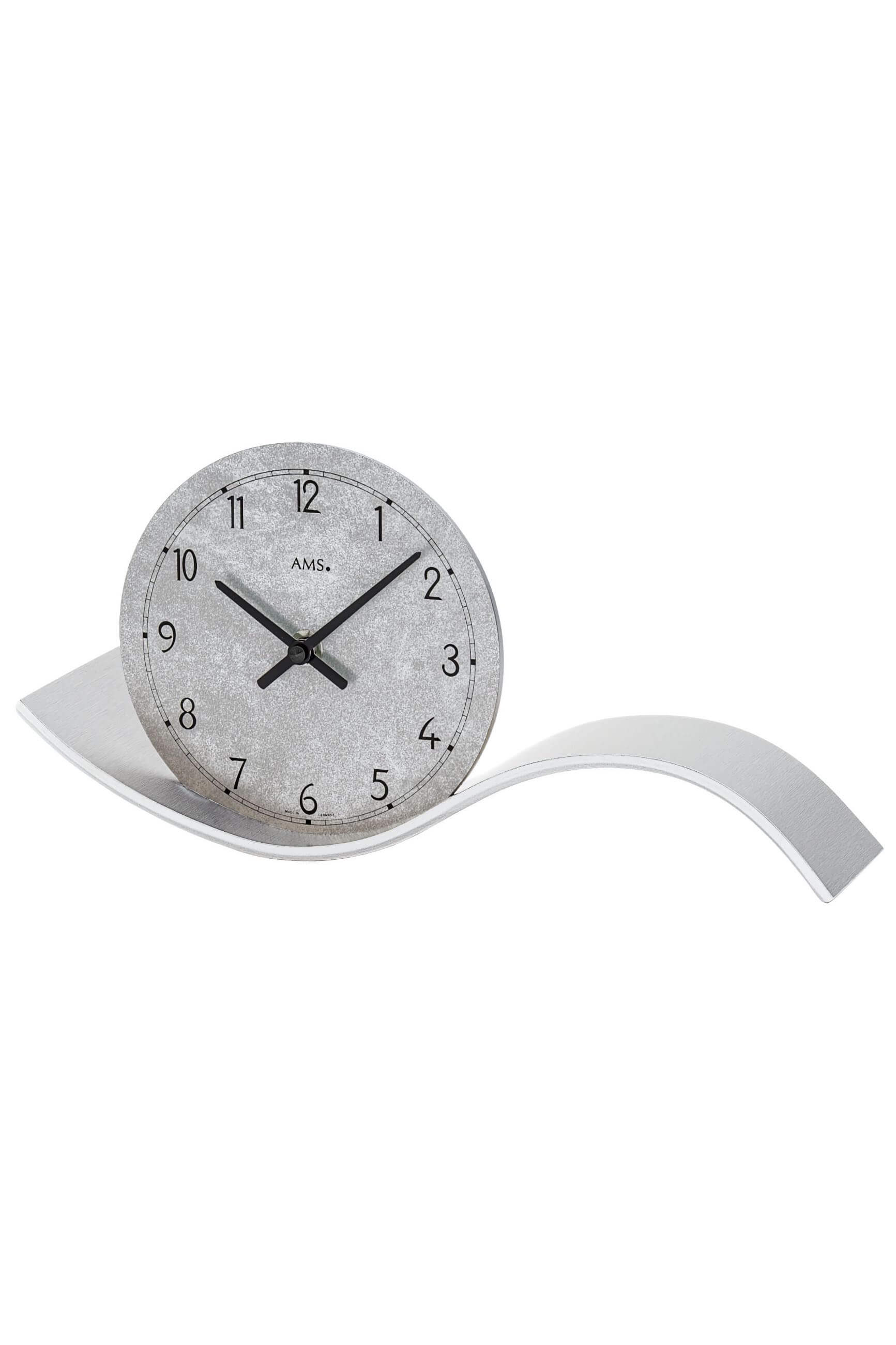 AMS -AMS Tischuhr Quarz Silber 30cm- 1318