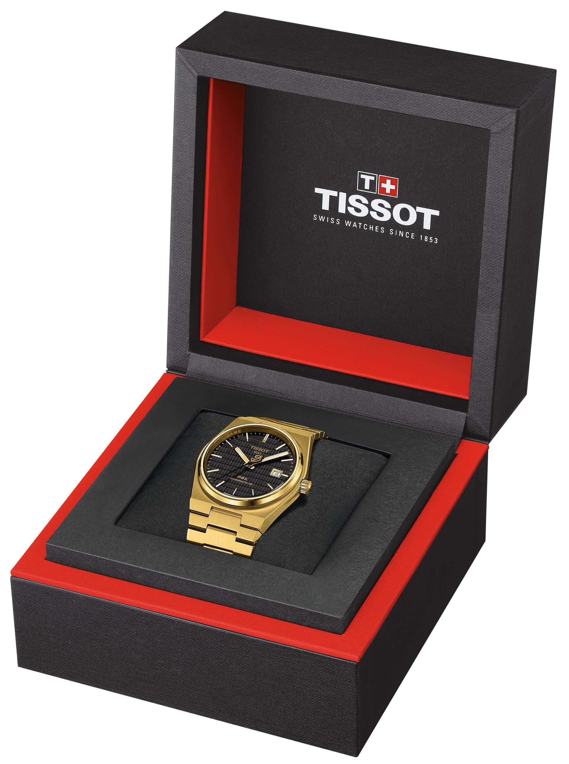 TISSOT -PRX Powermatic 80 Damian Lillard Special Edition Men's Watch Gold Black 40mm- T137.407.33.051.00