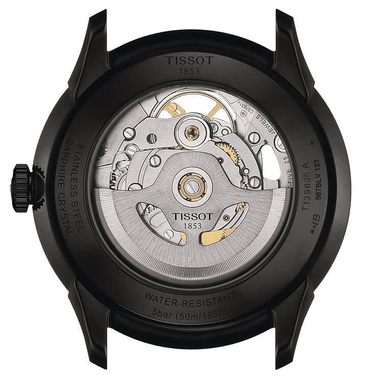 TISSOT -Chemin Des Tourelles Squelette Men's Watch Black Automatic Sapphire Crystal 39mm- T139.836.36.441.00