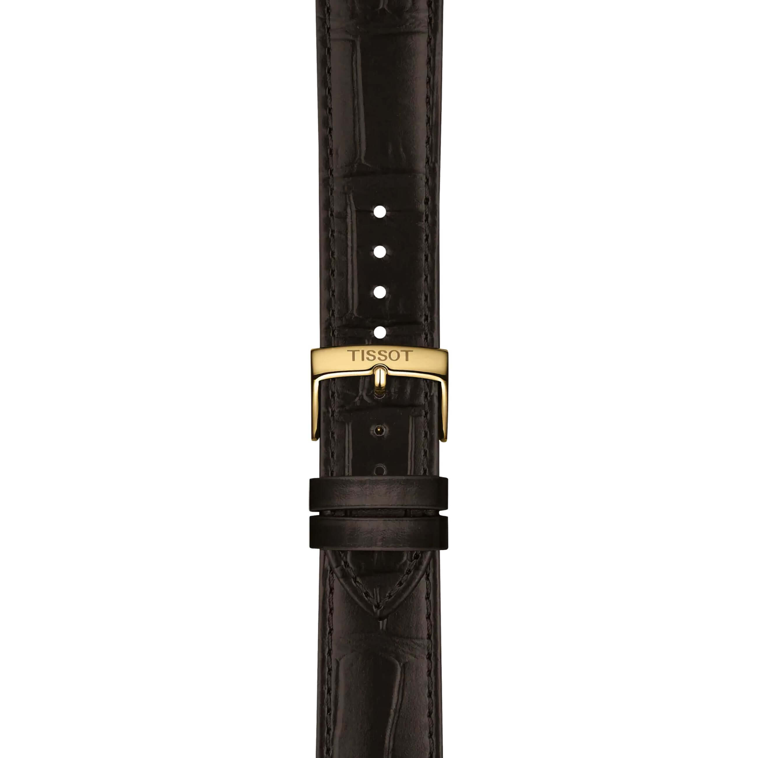 TISSOT -Classic Dream Herrenuhr Braun Elfenbein Datum Saphirglas Automatik 40mm- T158.407.36.261.00