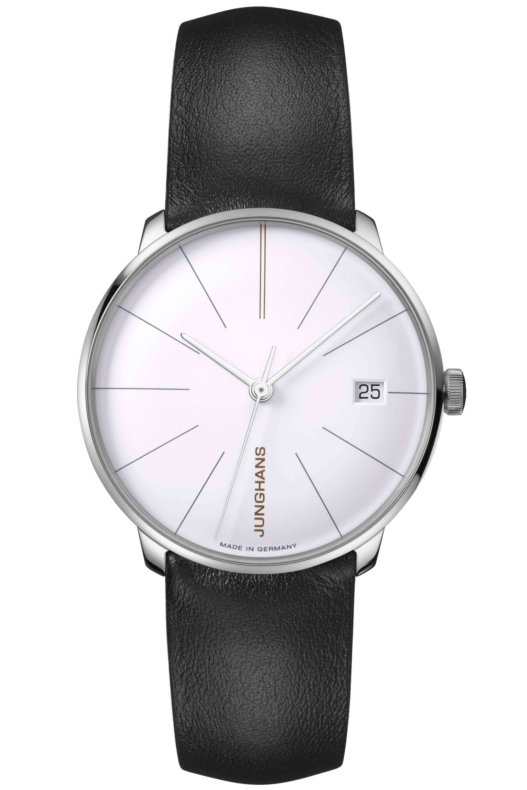 Junghans -Meister fein Small Automatic Ladies' Watch Dark Brown Silver Sapphire Crystal 35mm- 027/4230.00