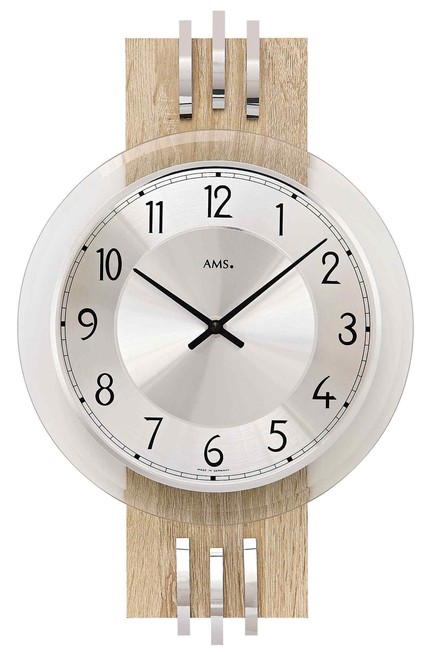 AMS -Quartz wall clock 38cm- 9228