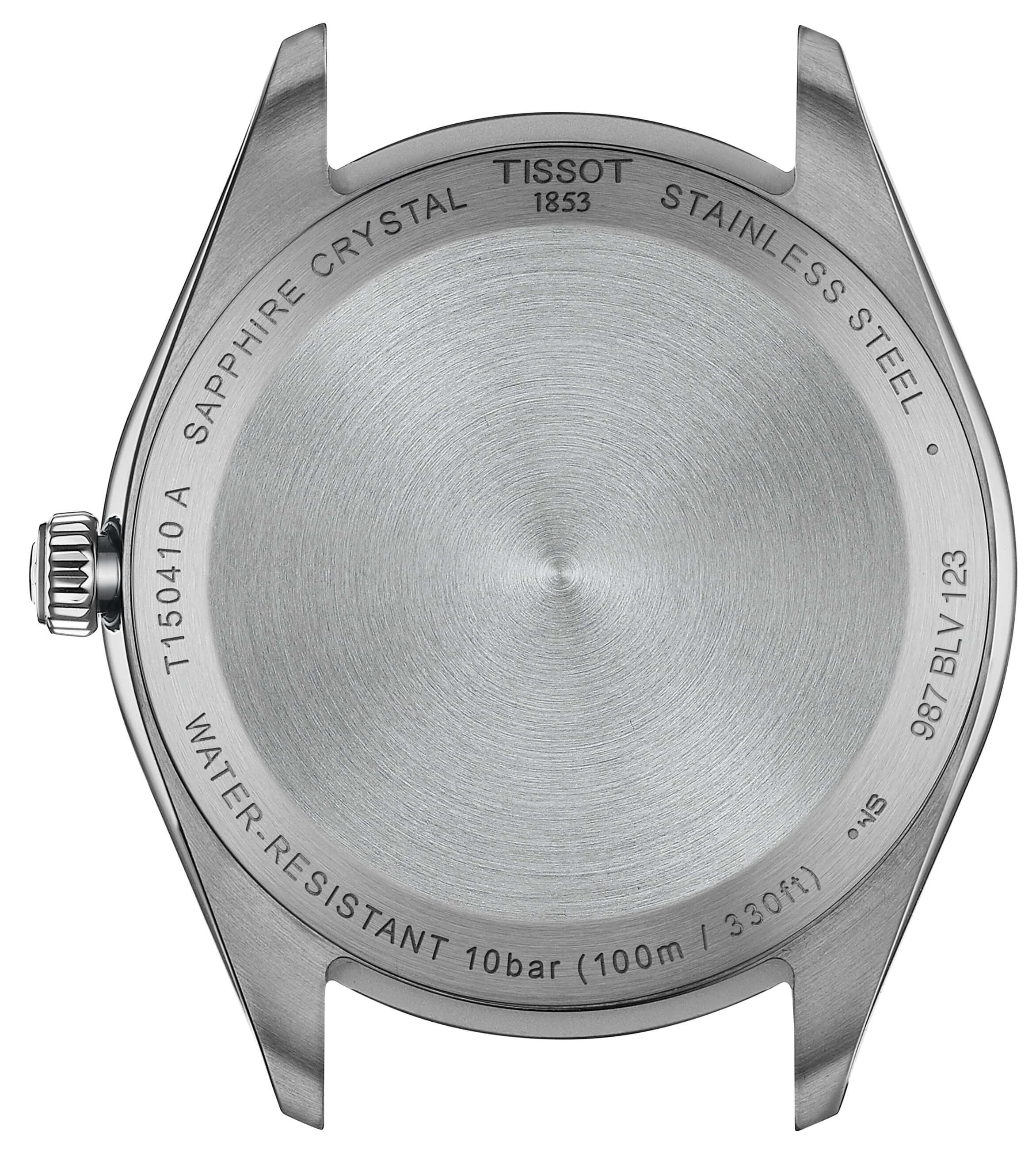 TISSOT -PR 100 Men's Watch Brown Silver Quartz Date Sapphire Crystal 40mm- T150.410.16.031.00