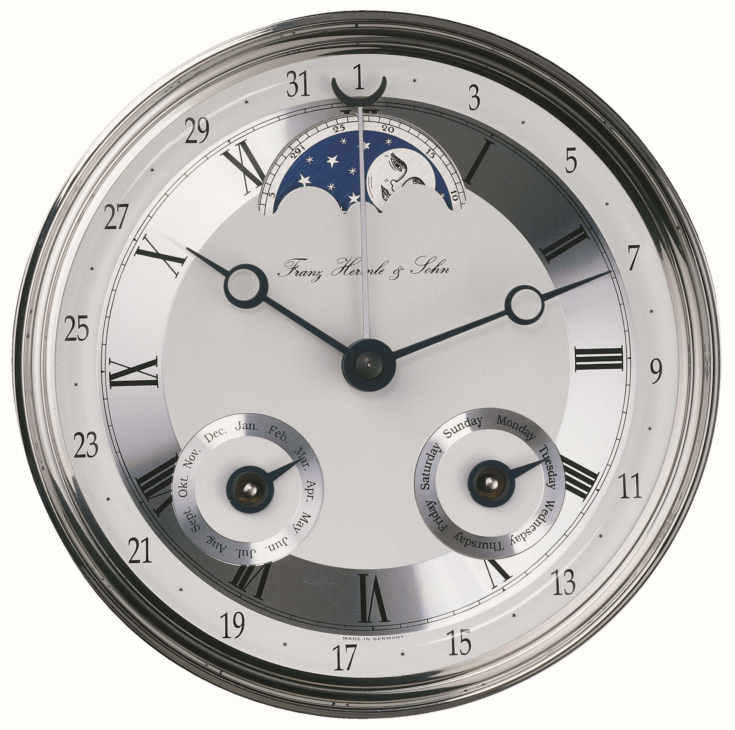 Hermle -Wanduhr Mornington Mahagoni 8-Tage Mechanisch 79cm- 70650-070058
