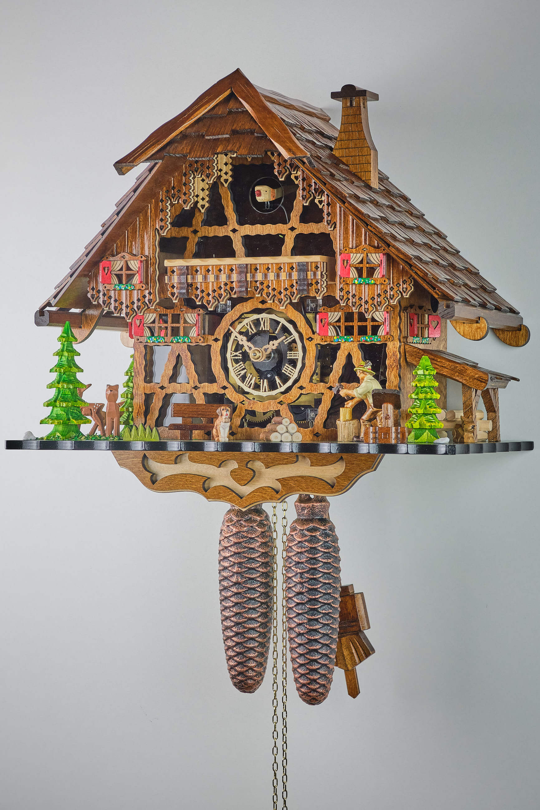 Engstler -Cuckoo clock - Acrylic glass front 8-day movement 35cm- 2651/8