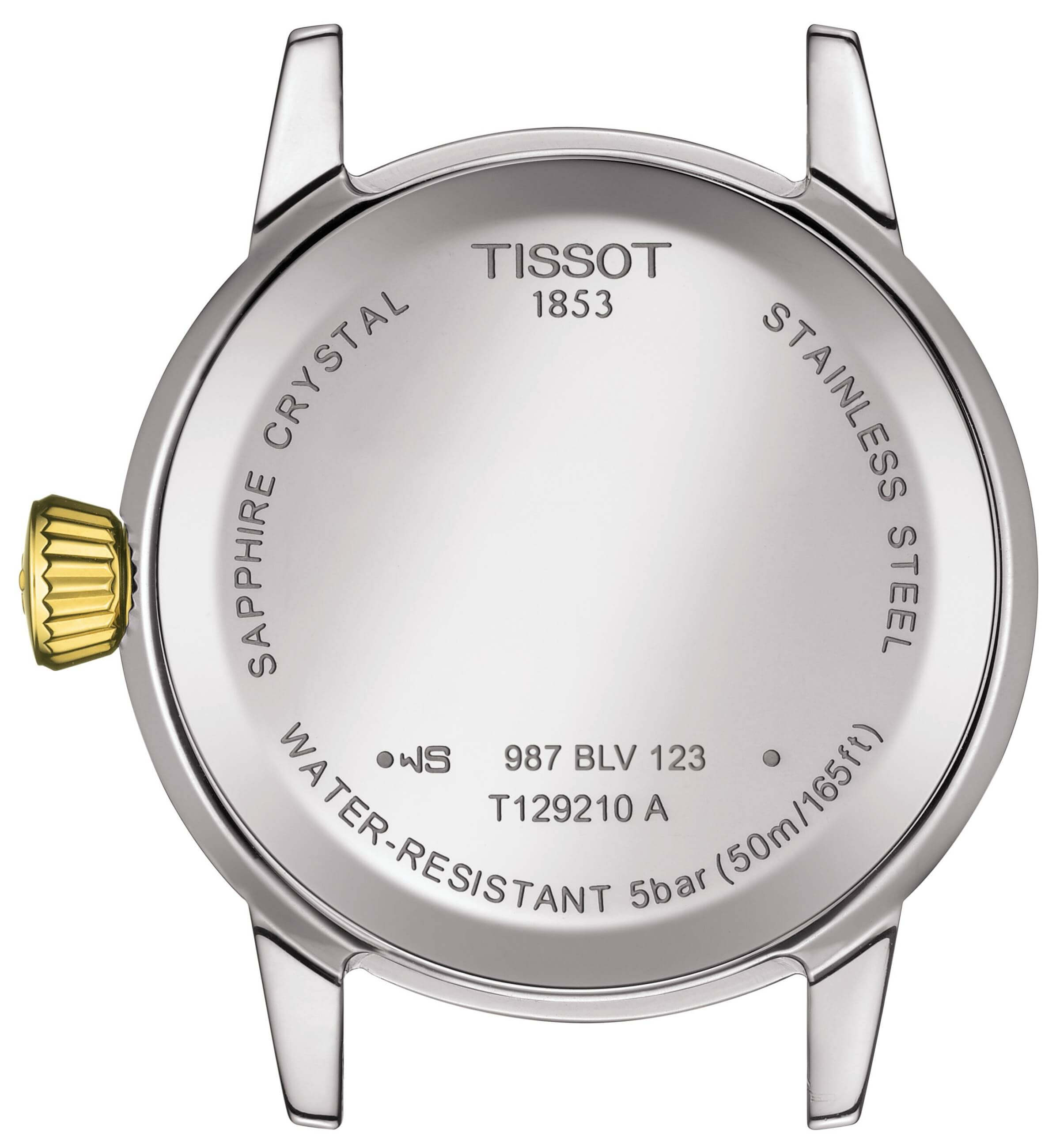 TISSOT -Classic Dream Lady Damenuhr Silber Gold Quarz Saphirglas 28mm- T129.210.22.031.00