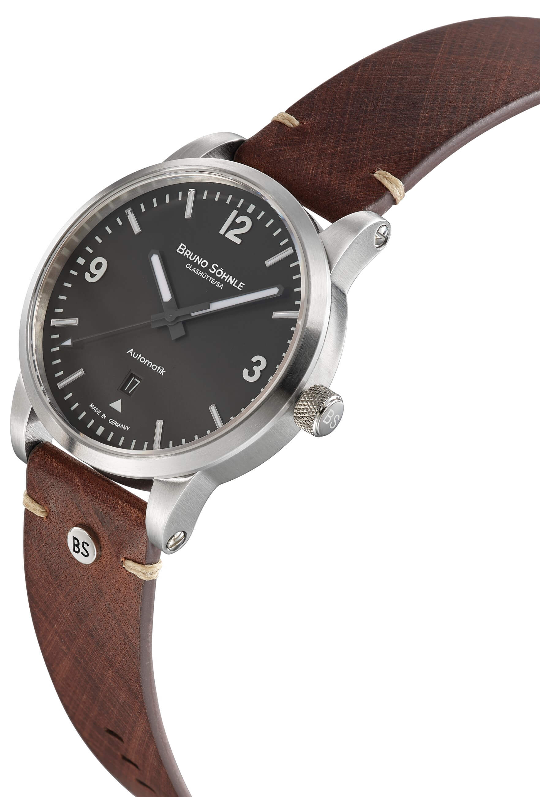Bruno Söhnle -Episode V  Limitierte Edition Herrenuhr Braun Datum Automatik 44mm- 17-12123-861