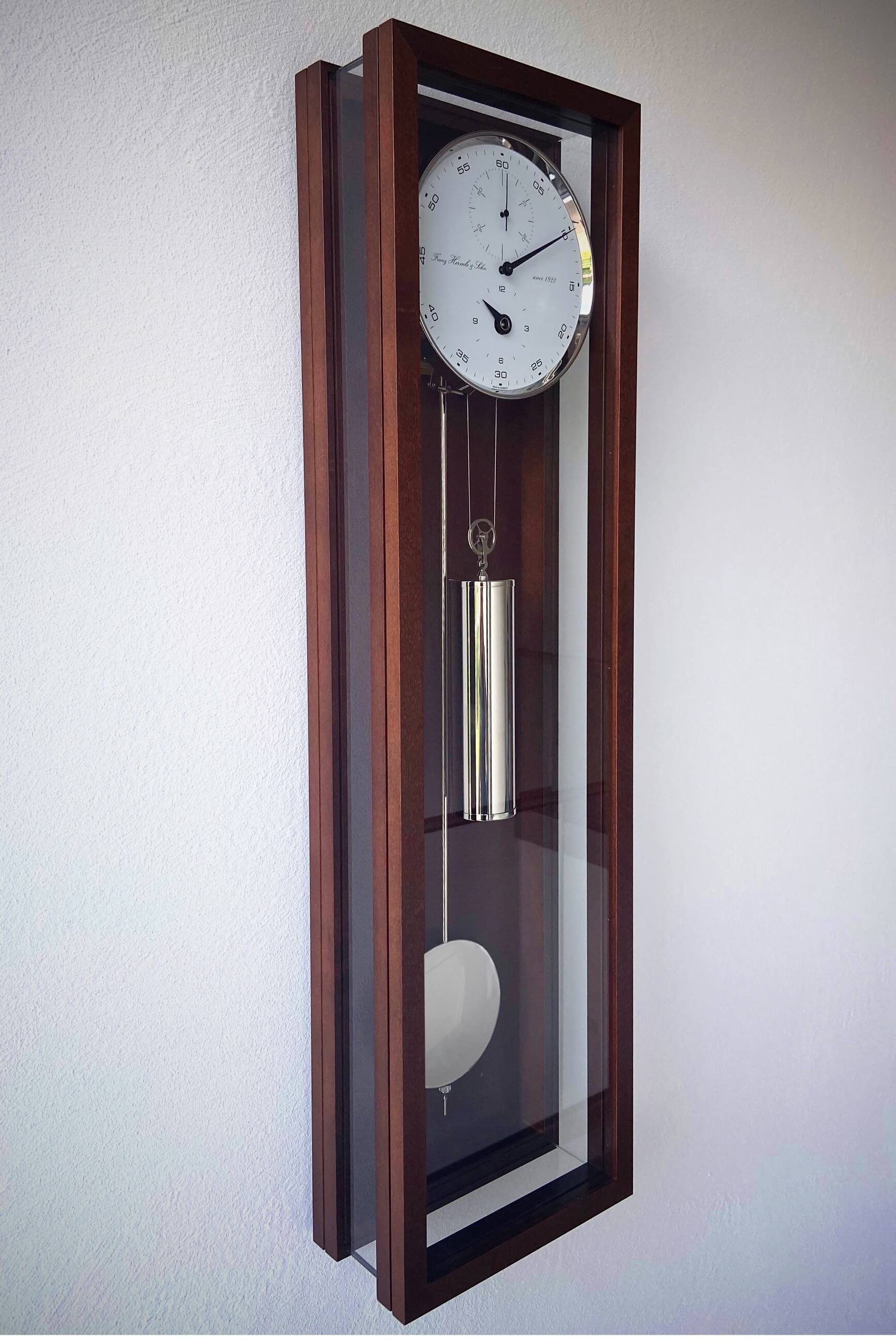 Hermle -Wanduhr Nussbaum Monatsläufer Mechanisch 86cm- 71006-030761