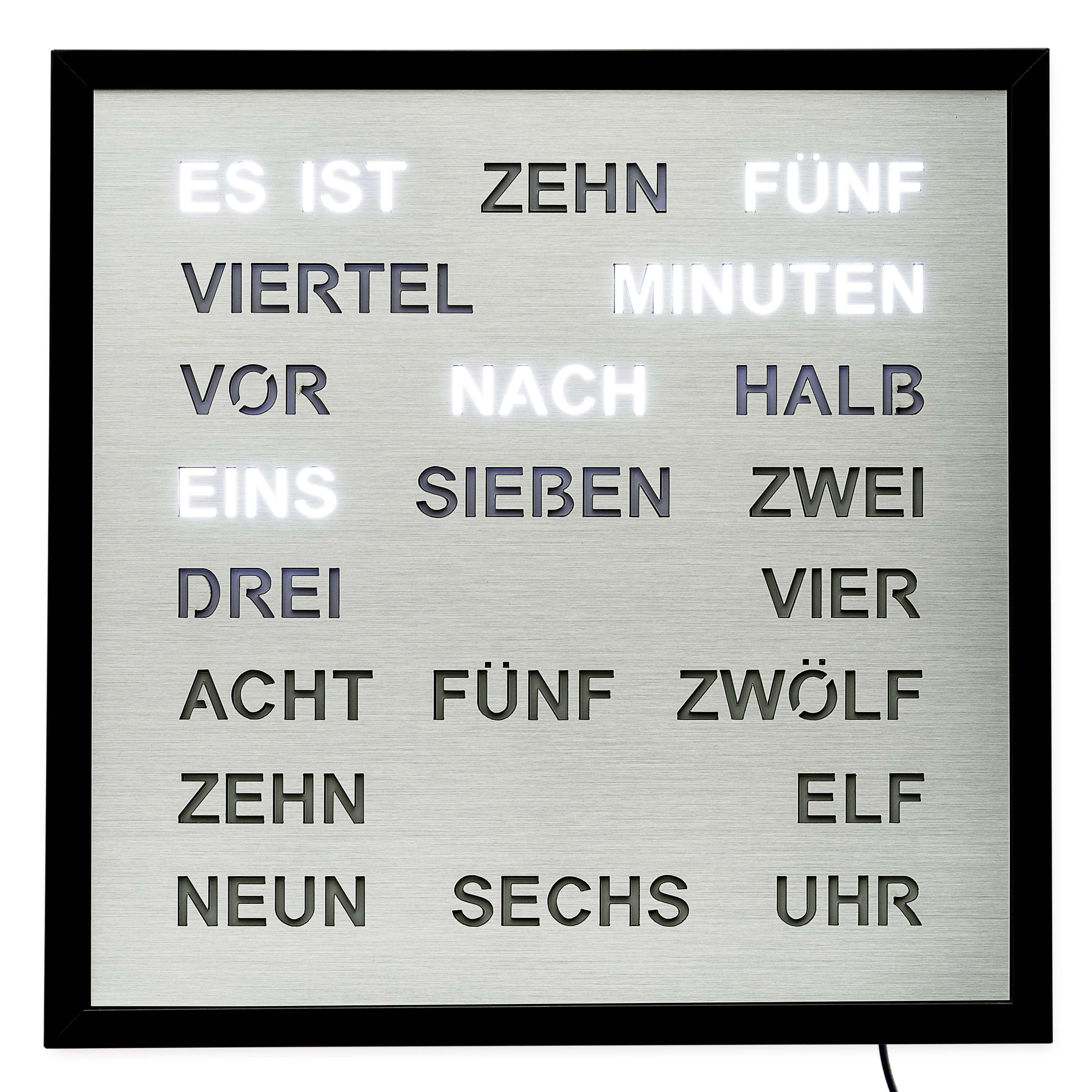 AMS -Wall clock aluminium quartz 40cm- 1275