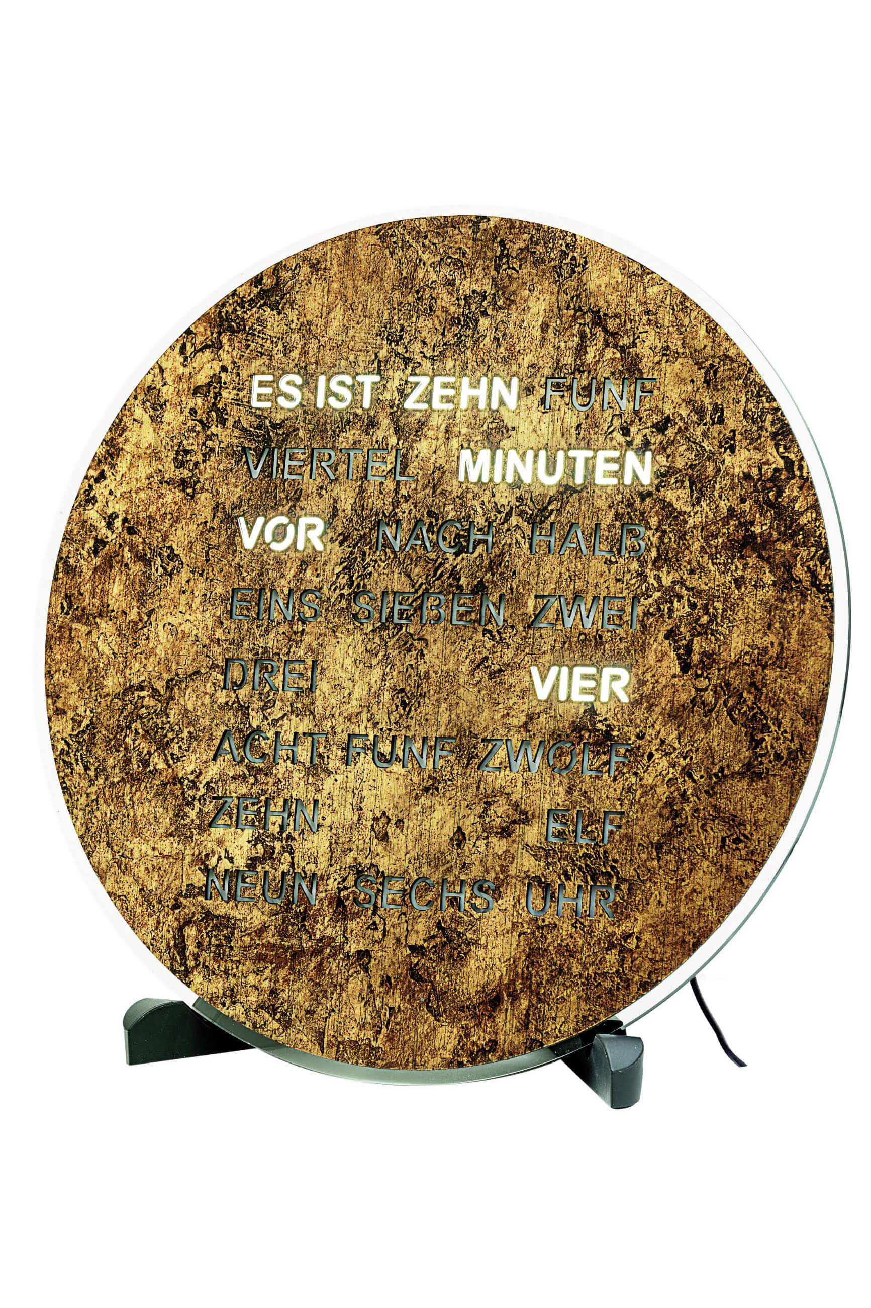 AMS -AMS Tisch- und Wanduhr Quarz 230V Adapter 27cm- 1293