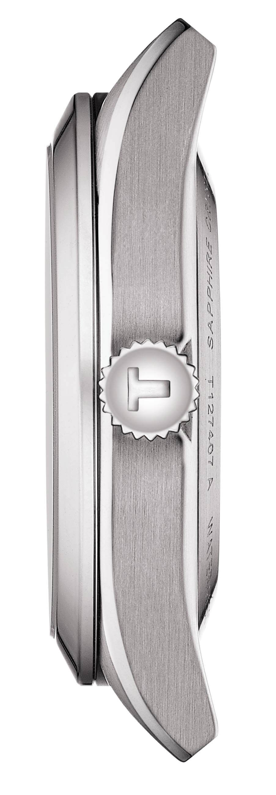 TISSOT -Gentleman Powermatic 80 Open Heart Herrenuhr Silber Rhodium Automatik 40mm- T127.407.11.081.00