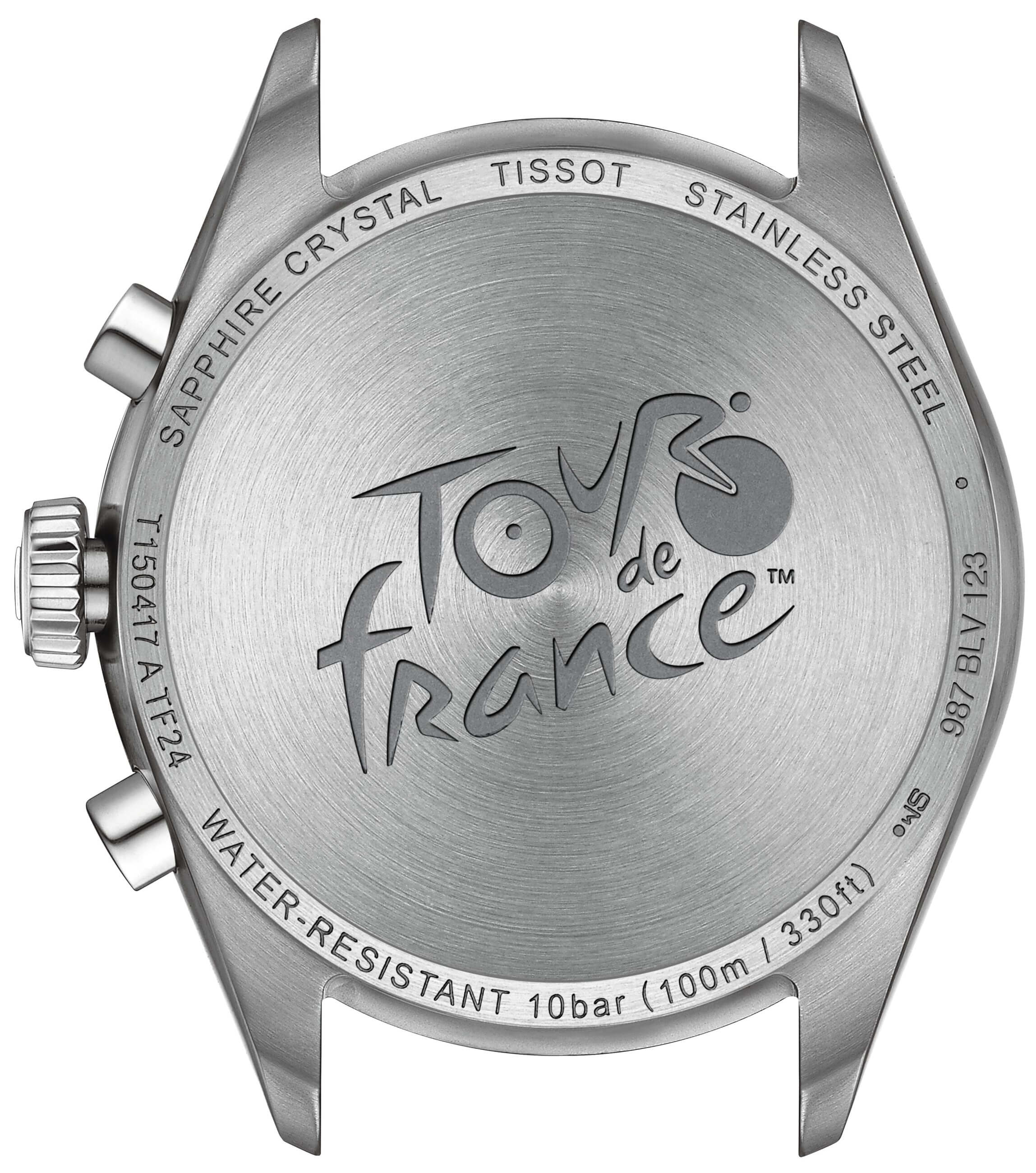 TISSOT -PR 100 Tour de France men's watch silver black quartz sapphire crystal 40mm- T150.417.11.051.00