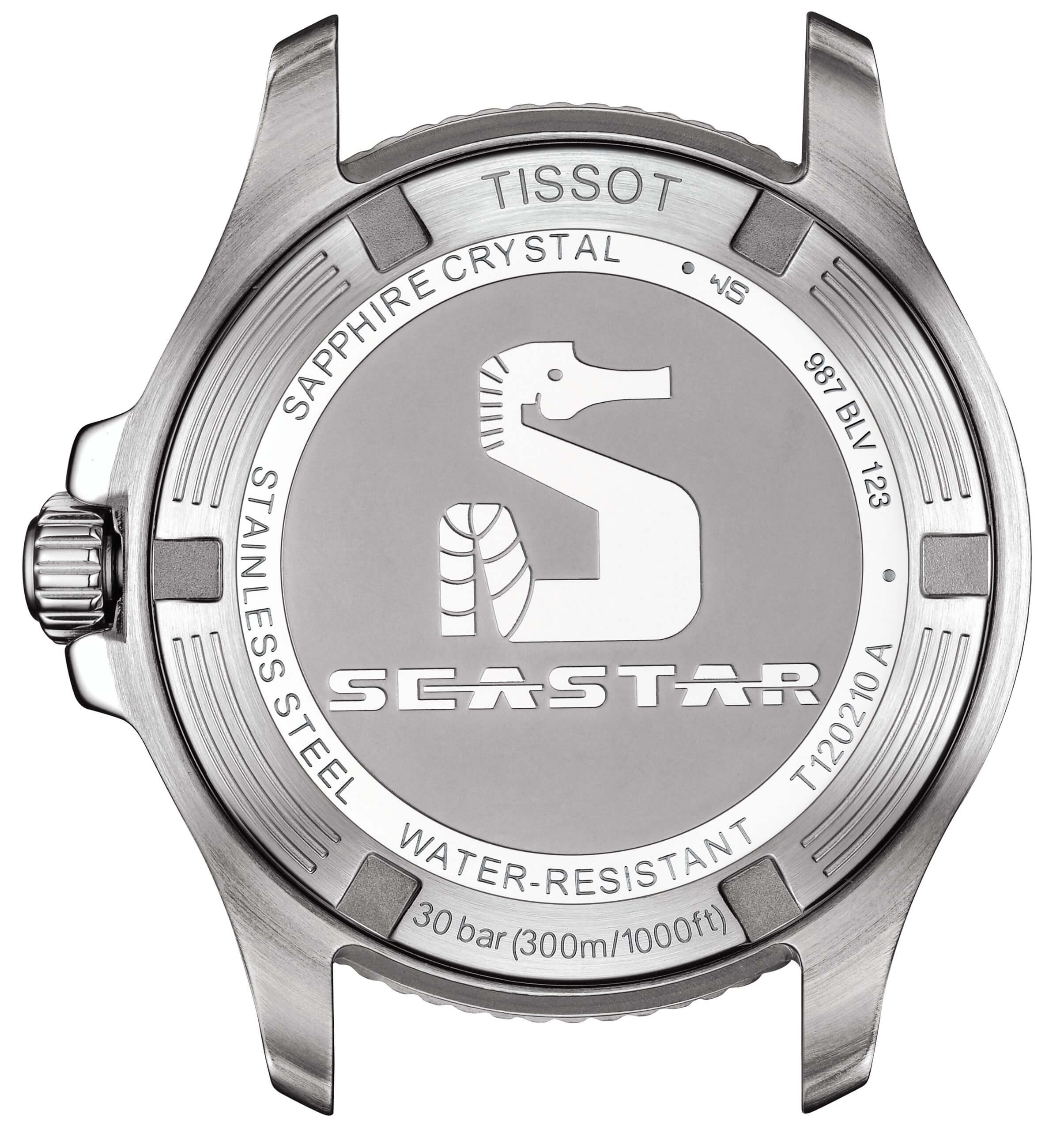 TISSOT -Seastar 1000 ladies' watch white mother-of-pearl quartz sapphire crystal 36mm- T120.210.17.116.00