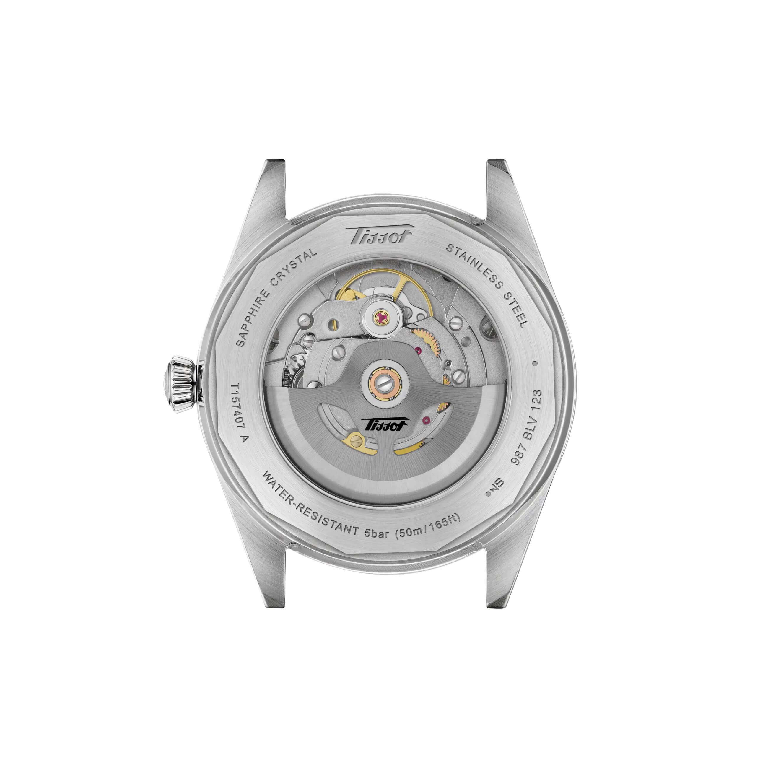 TISSOT -TISSOT Visodate Automatik silber braun 39mm- T157.407.16.031.00