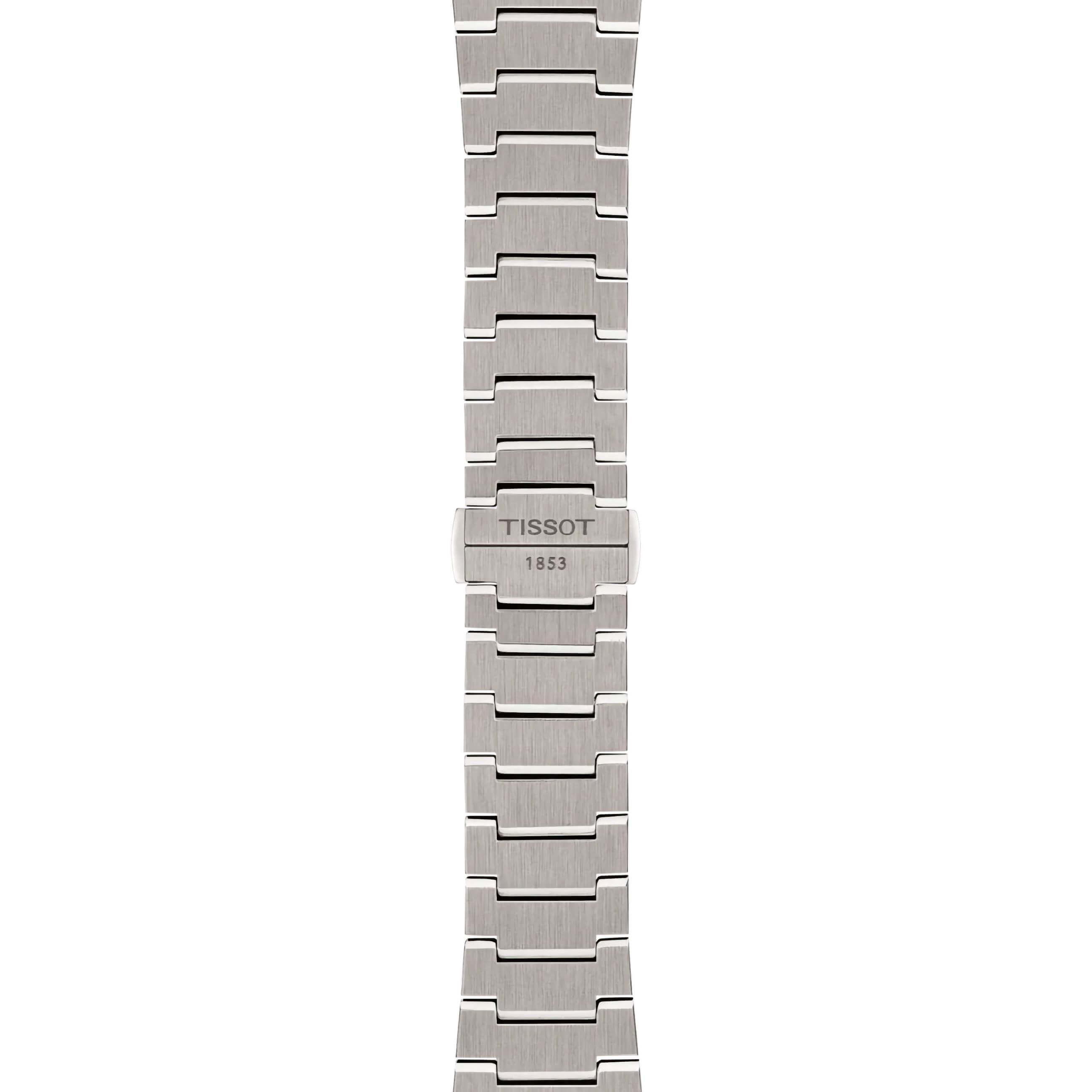 TISSOT -PRX TITAN Herrenuhr Silber Blau Datum Saphirglas Automatik 38mm- T137.807.44.041.00