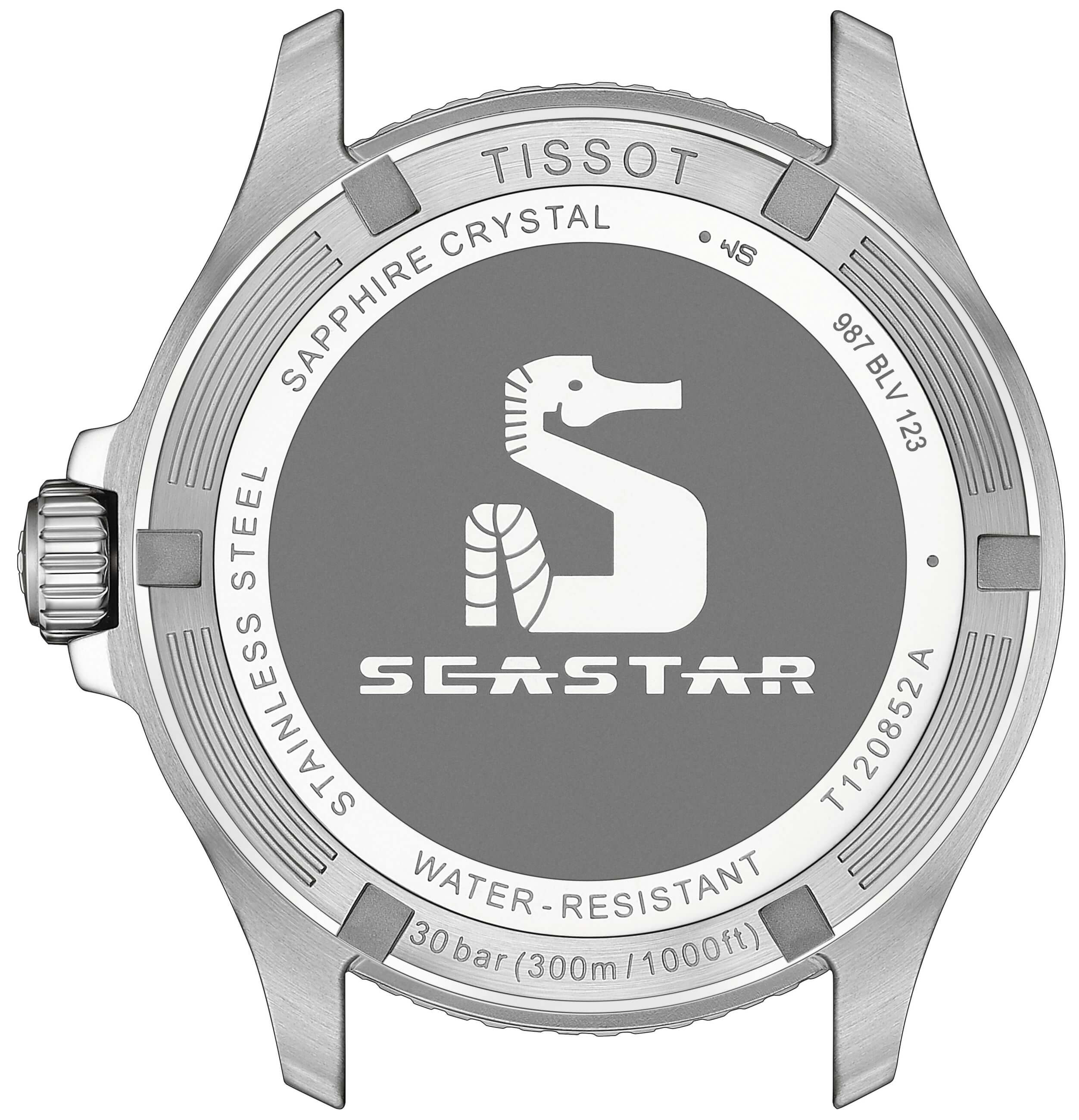 TISSOT -Seastar 1000 GMT Herrenuhr Schwarz Quarz Saphirglas 40mm- T120.852.17.051.00