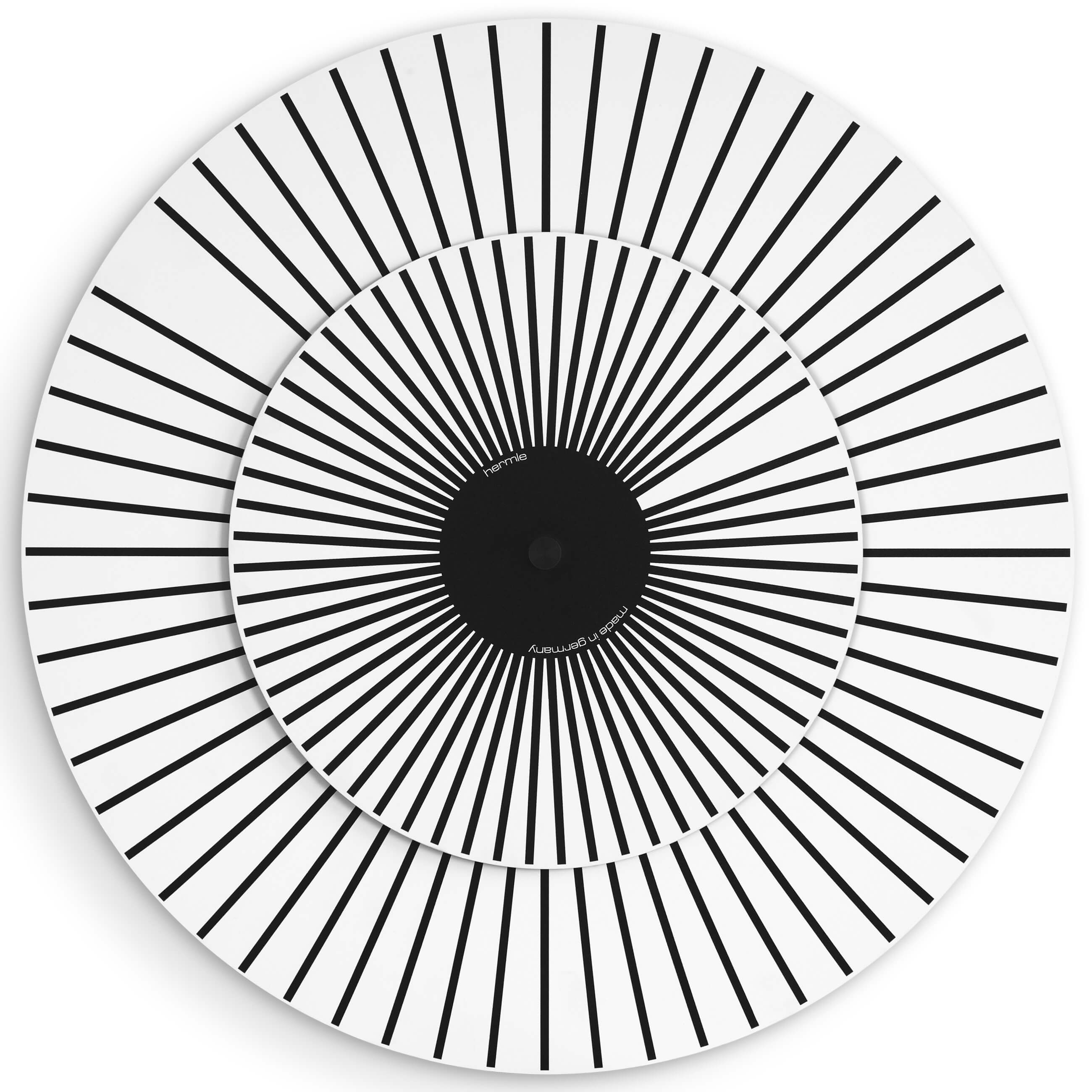 Hermle -118 Hand Design Wall Clock White Black Quartz 50cm- 30930-002100