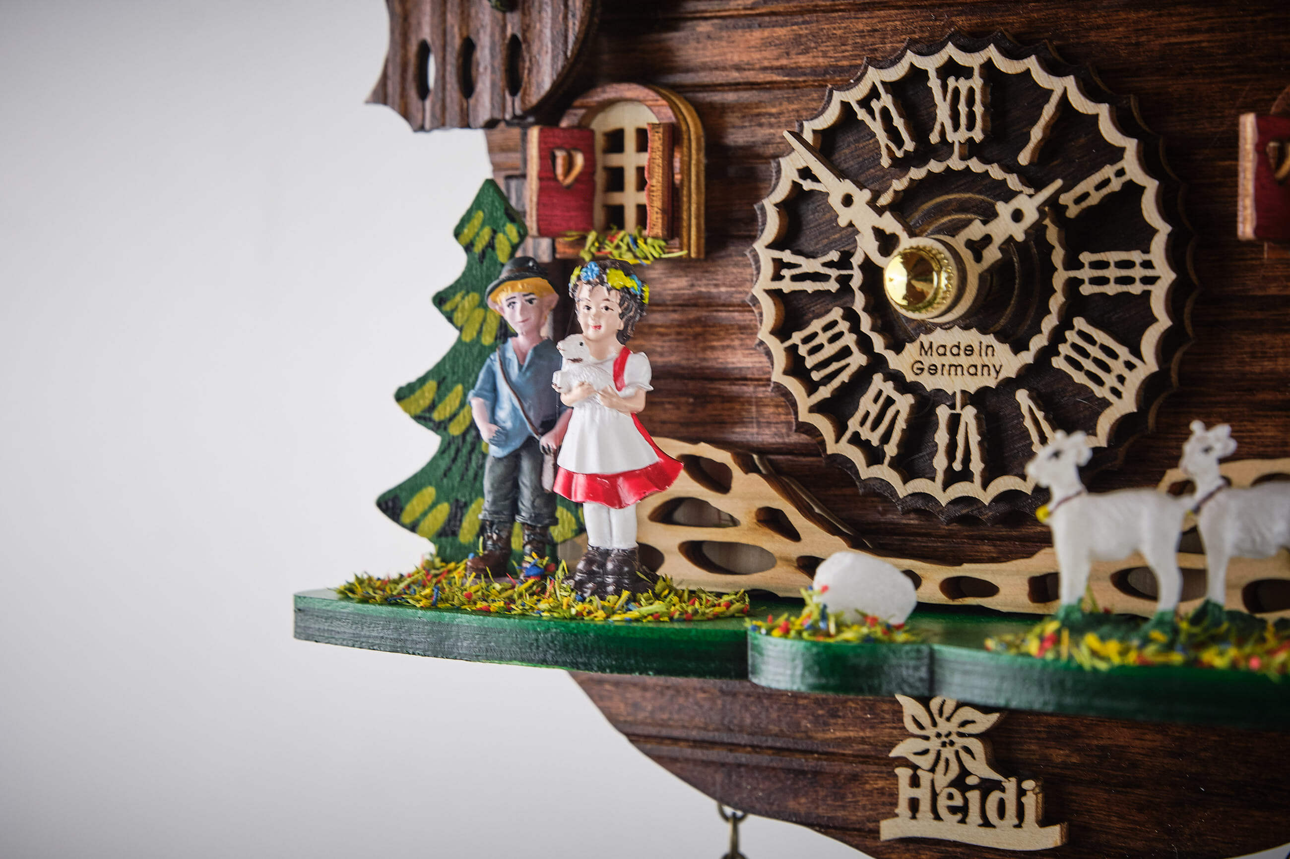 Trenkle -Cuckoo Clock Quartz Movement Music Heidihaus 19cm- 4305 QM