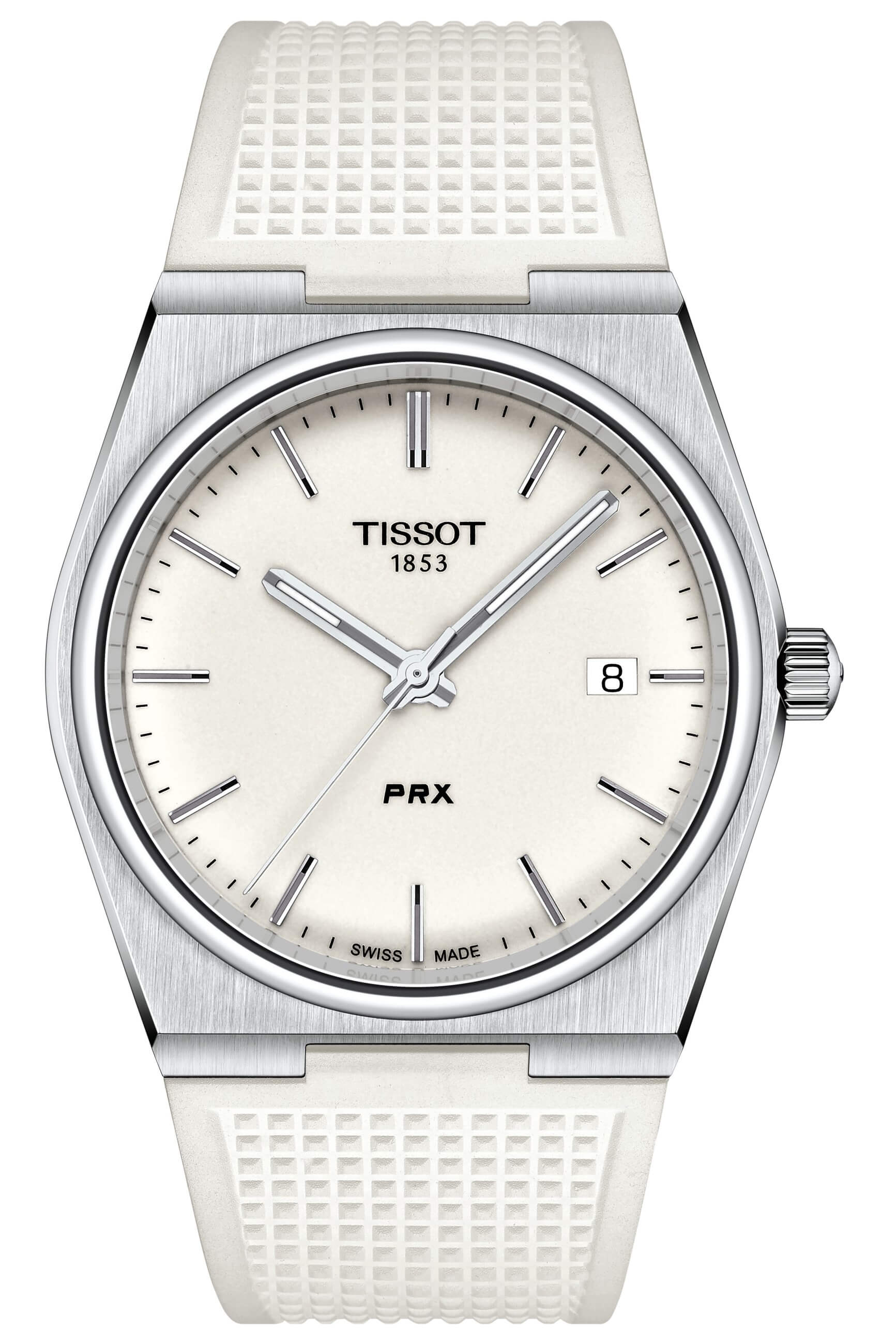 TISSOT -PRX Herrenuhr Weiß Quarz Saphirglas 40mm- T137.410.17.011.00