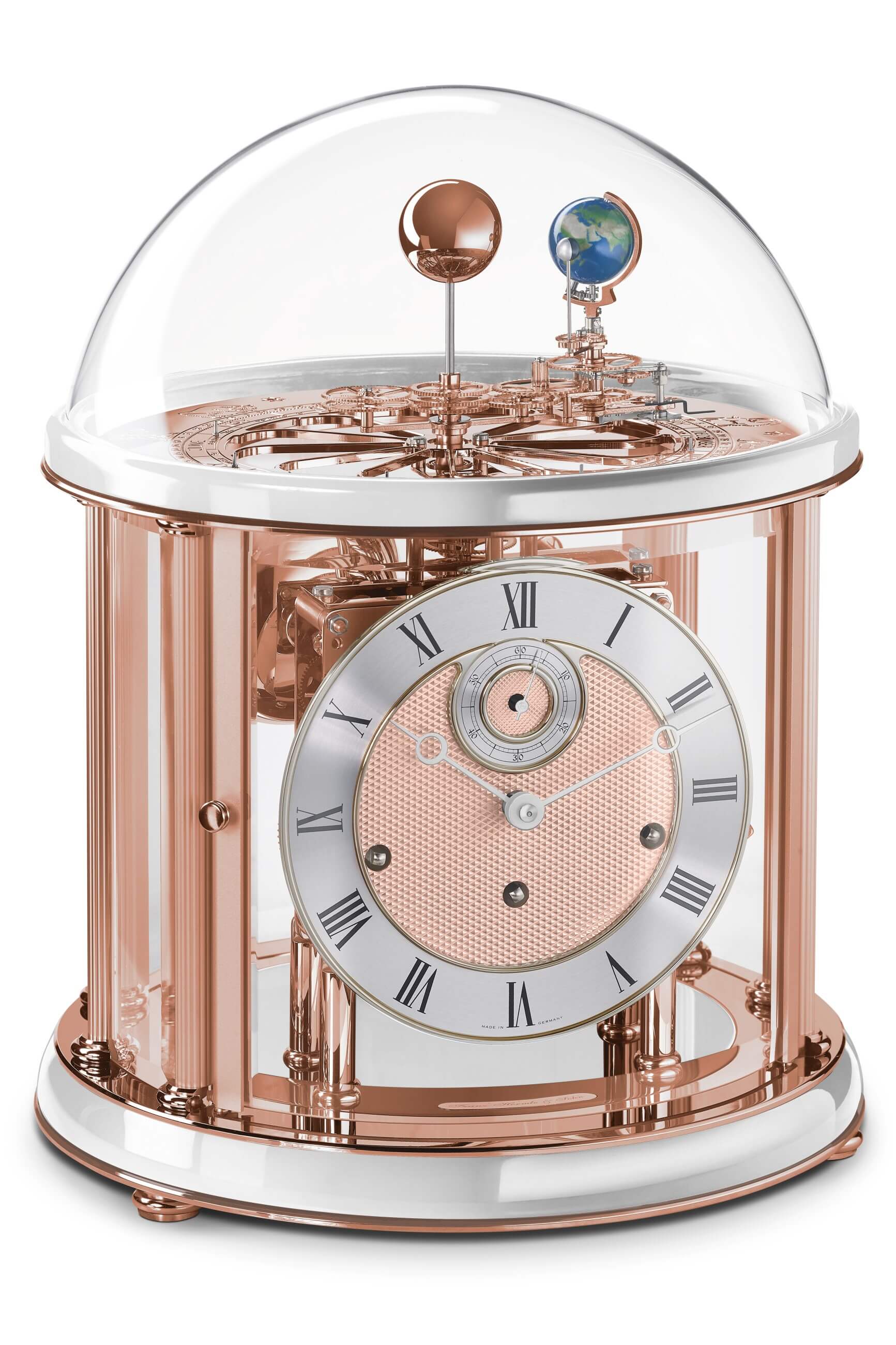 Hermle -Tellurium Roségold Weiß 8-Tage Laufwerk 35cm- 22824-000352
