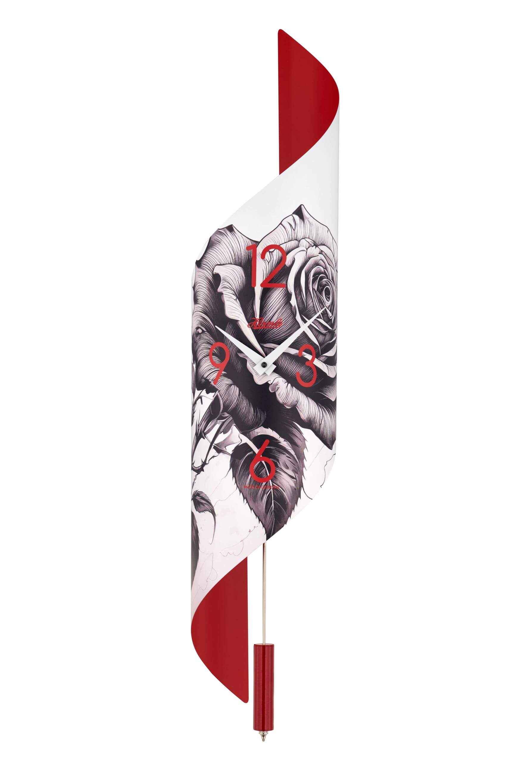 Hermle -Wall clock quartz stovepipe Savanna III Rose- 71019-K82200