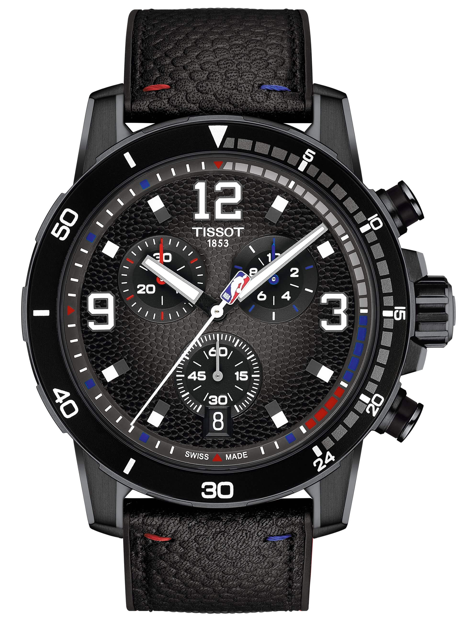 TISSOT -Supersport NBA Special Edition Men's Watch Black Quartz Sapphire Crystal 46mm- T125.617.37.067.00