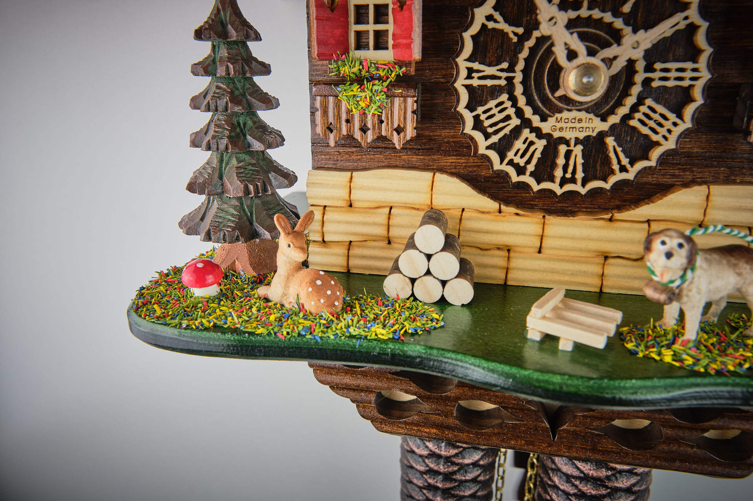 Trenkle -Cuckoo Clock Black Forest House Wanderer 8-Day Movement 27cm- 8519