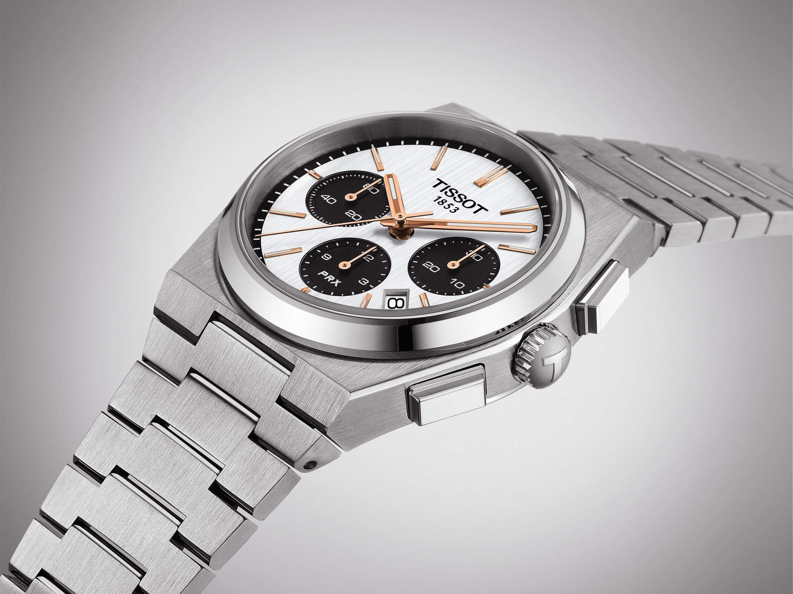 TISSOT -PRX Automatic Chronograph Men's Watch Silver Automatic 42mm- T137.427.11.011.00