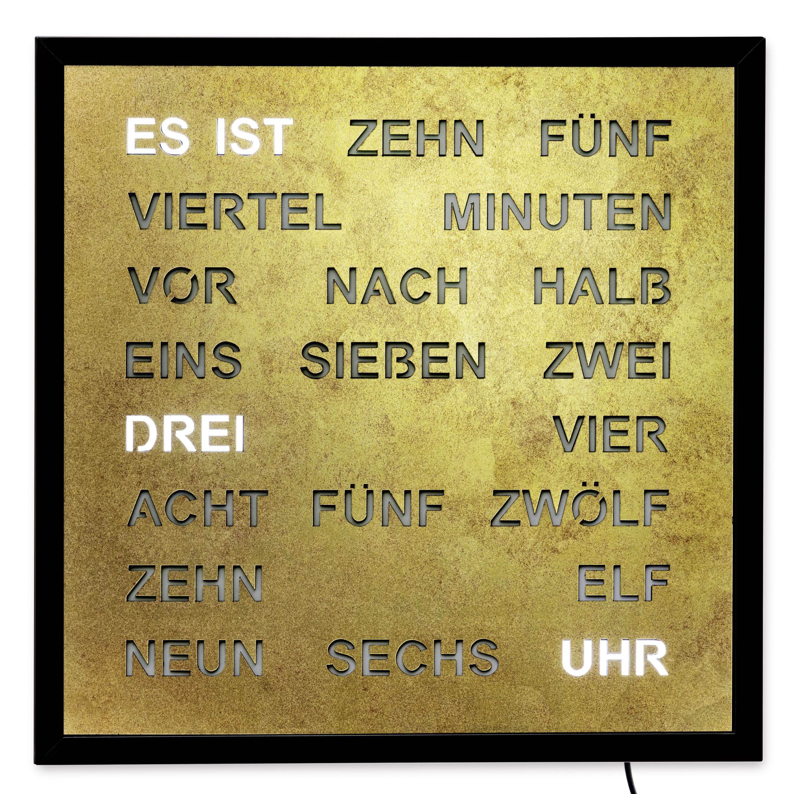 AMS -Wall clock brass antique quartz 40cm- 1271