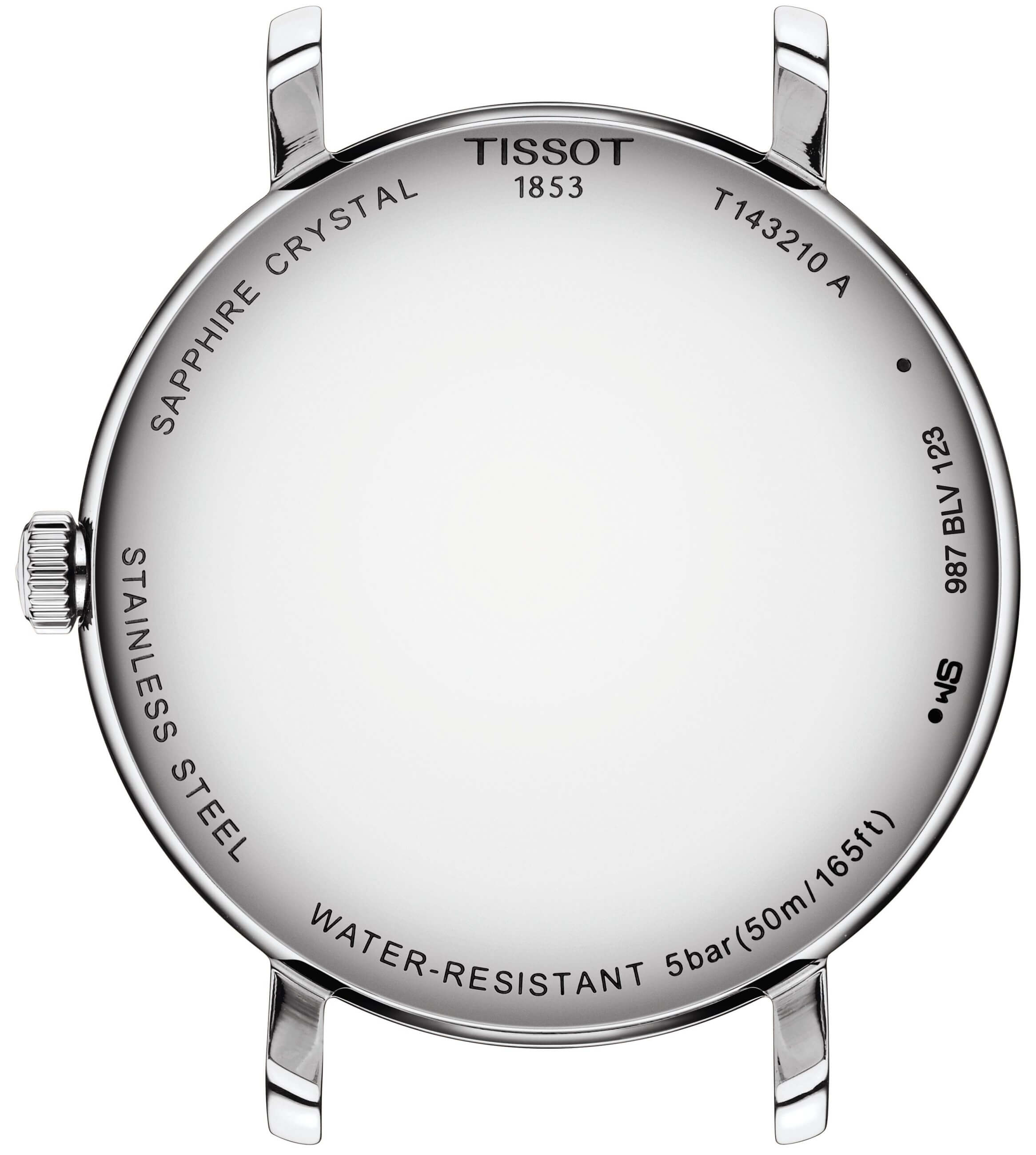 TISSOT -Everytime Lady ladies' watch silver blue quartz sapphire crystal 34mm- T143.210.11.041.00