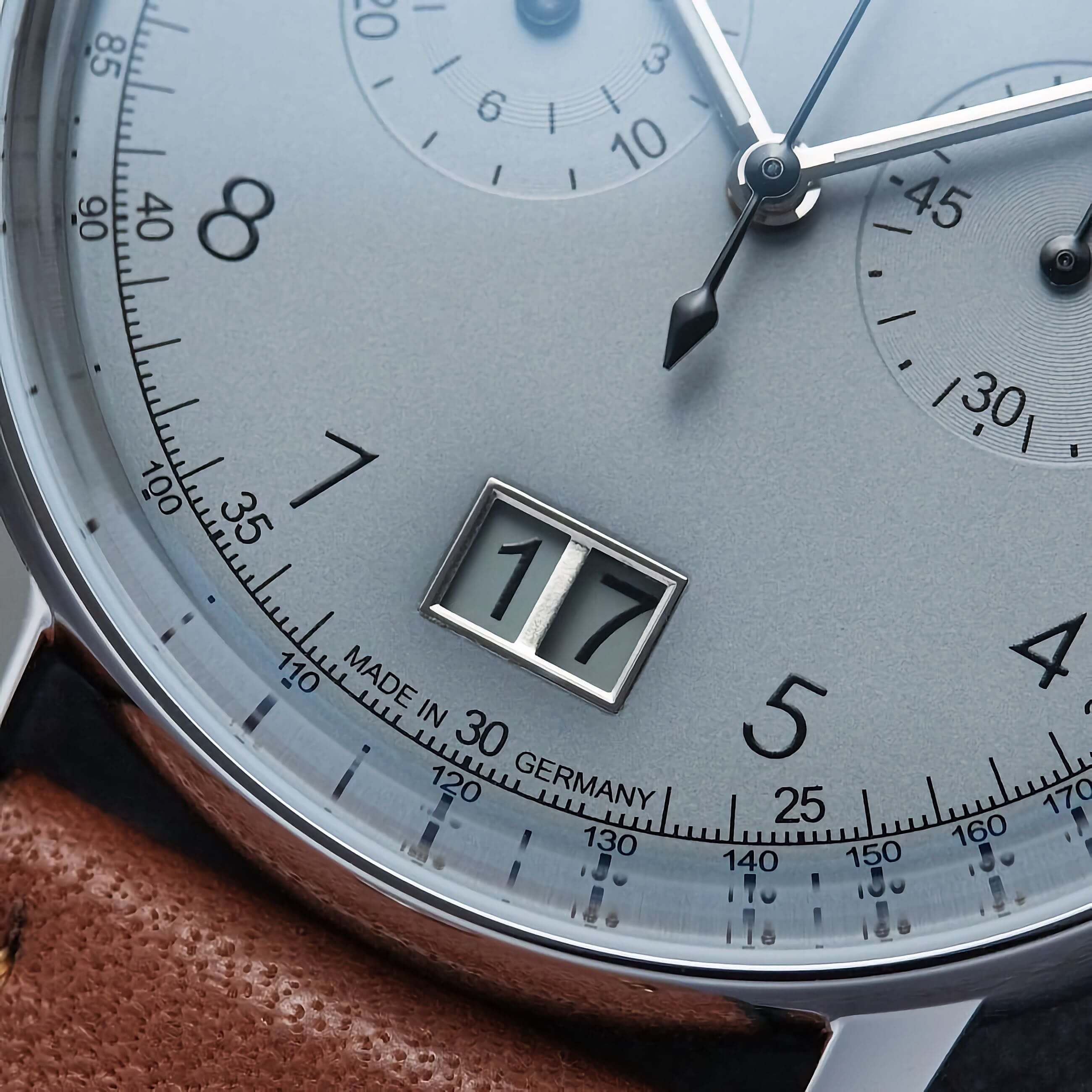Bruno Söhnle -Bergamo Herrenuhr Braun Grau Datum Chronograph Saphirglas Quarz 39mm- 17-13237-831