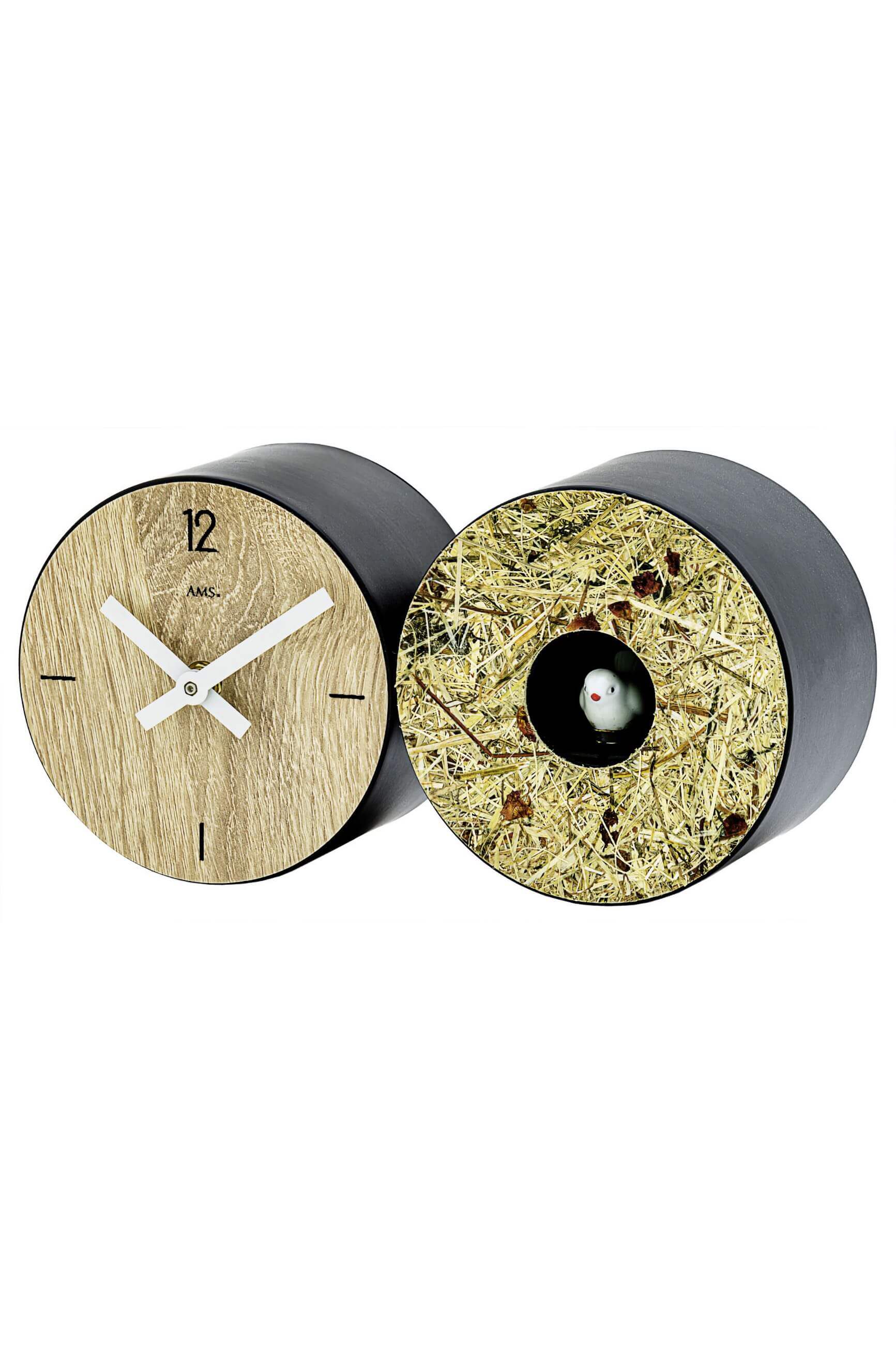 AMS -AMS Tisch- und Wanduhr Quarz Vogelgezwitscher 24cm- 1312