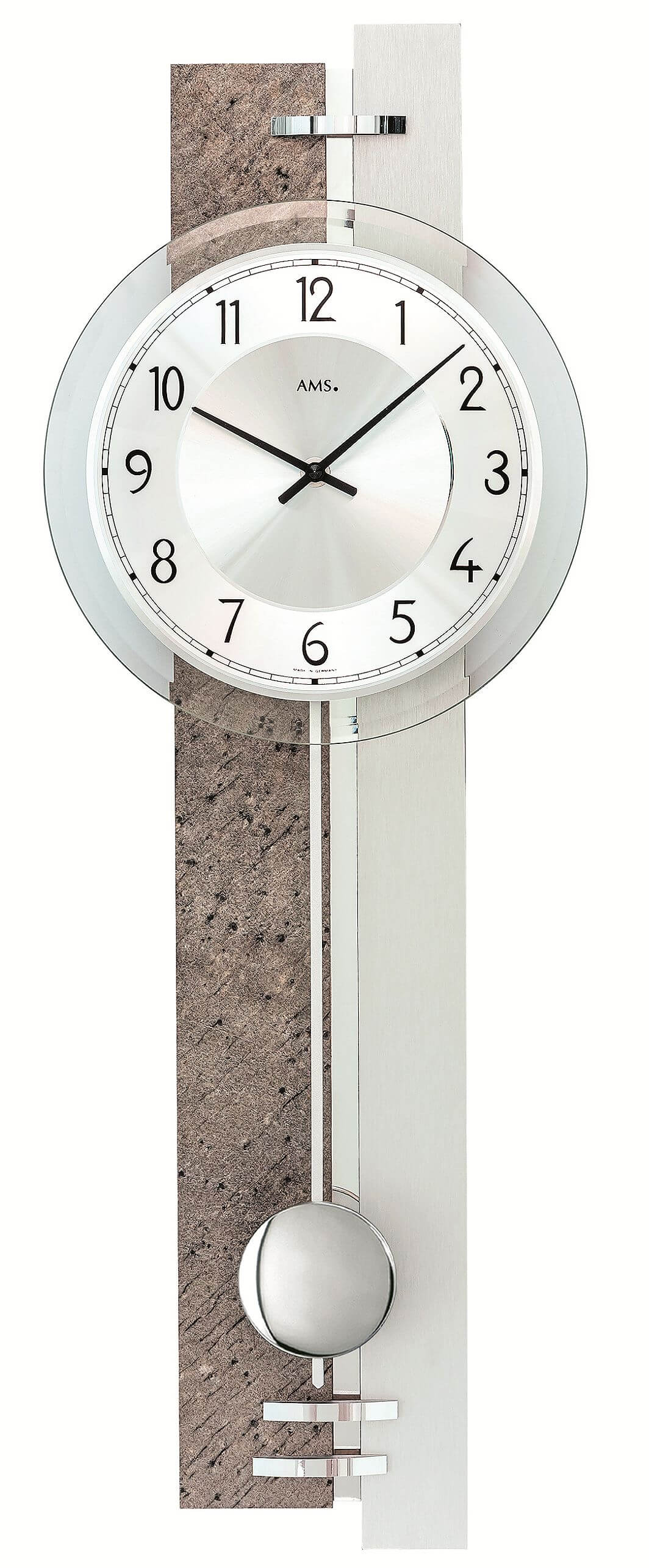 AMS -Pendulum clock natural stone 67cm- 7440