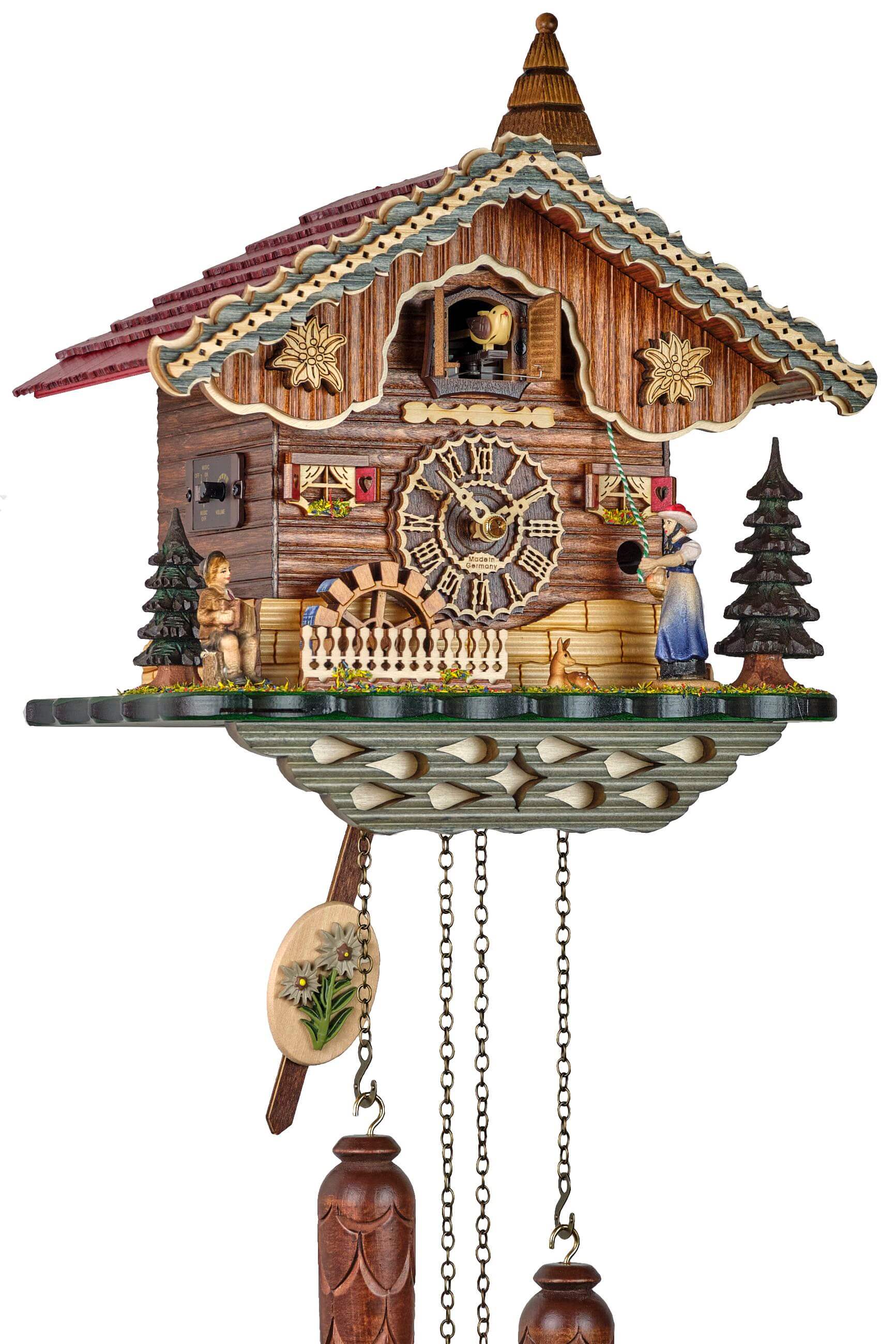 Trenkle -Cuckoo Clock Black Forest Woman Quartz 30cm- 4297 QM HZZG
