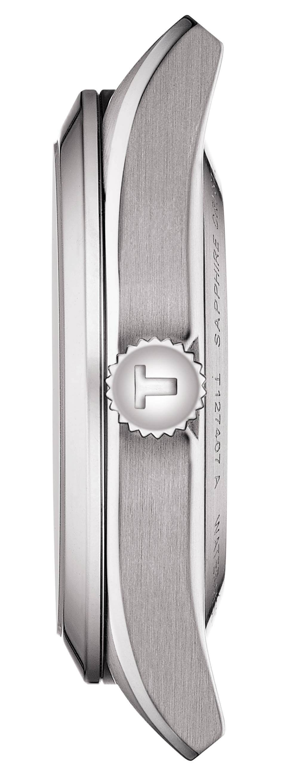 TISSOT -Gentleman Powermatic 80 Open Heart Herrenuhr Silber Blau Automatik 40mm- T127.407.11.041.01