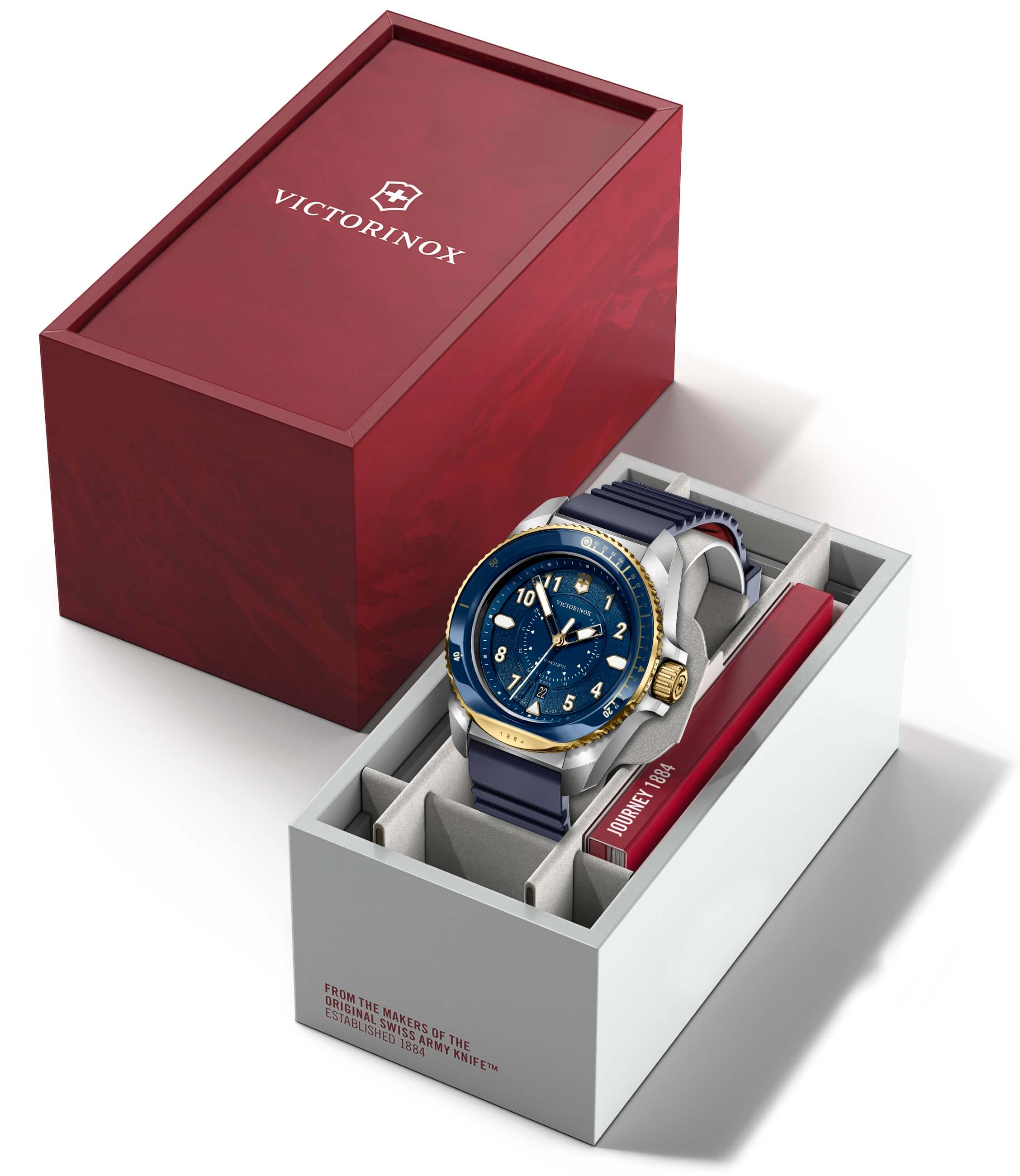 Victorinox -Journey 1884 men's watch blue quartz sapphire crystal 43mm- 242013