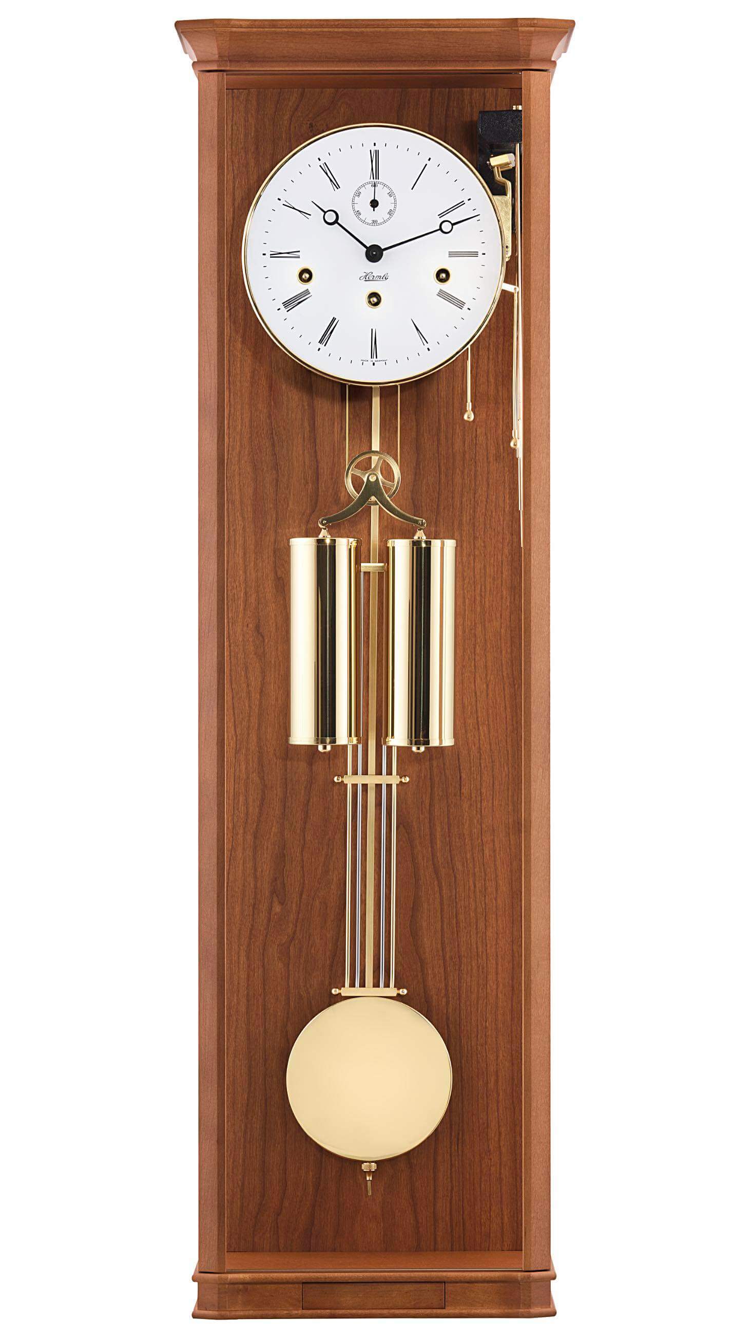 Hermle -Wanduhr Kirschbaum Messing 8-Tage Westminster Mechanisch 88cm- 71008-160351