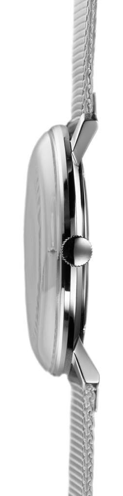 Junghans -max bill silver men's watch quartz sapphire crystal 38mm- 041/4463.46